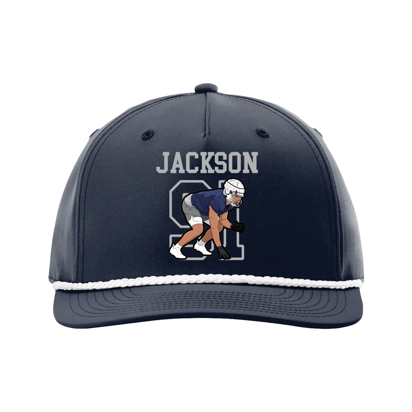 Five-Panel Classic Rope Cap — Shirsey in Navy