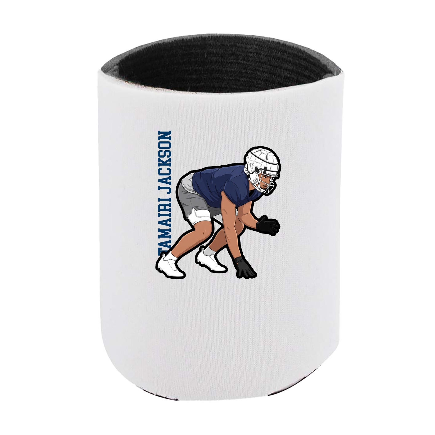 Can Holder — Name Vertical in White