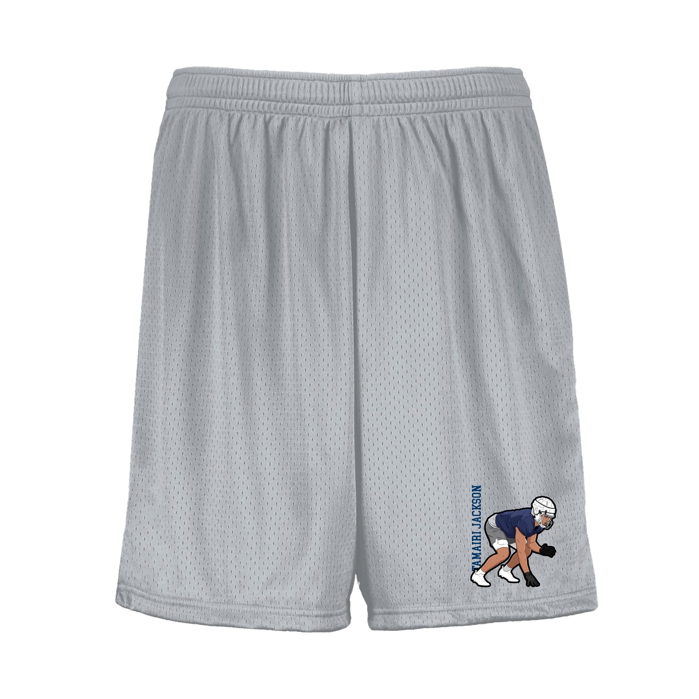 Shorts — Name Vertical in Silver