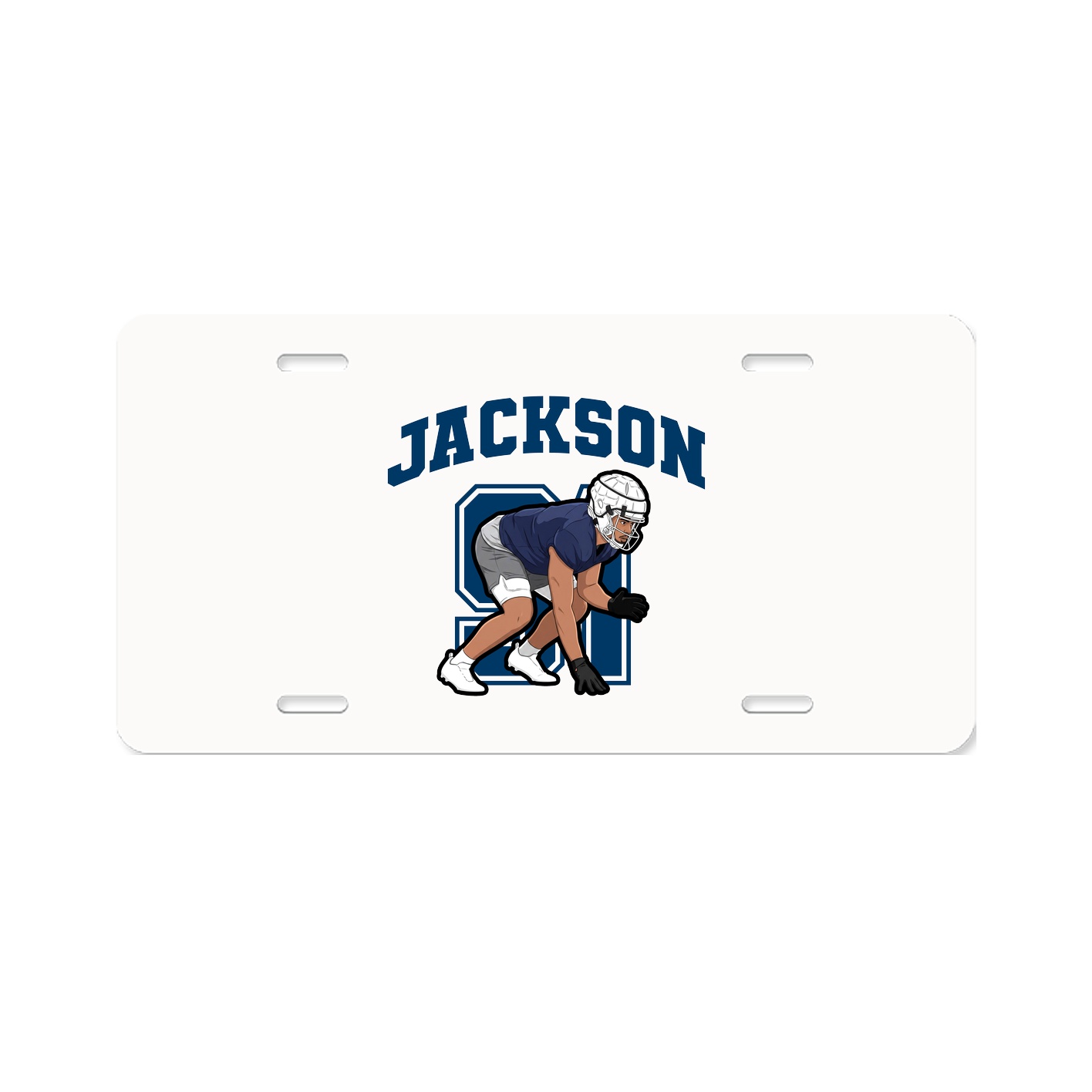 License Plate — Number in Classic