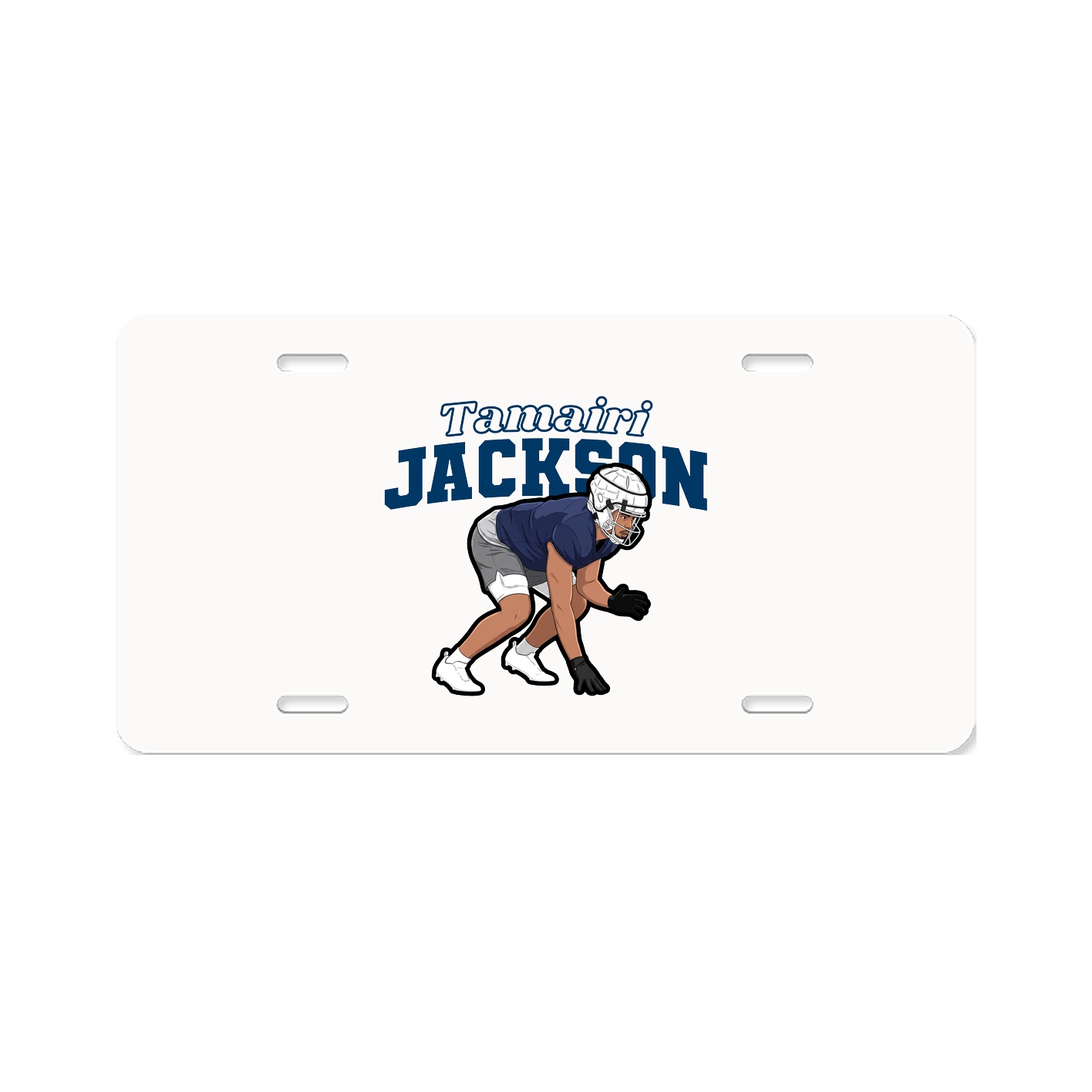 License Plate — Name Arch in Classic
