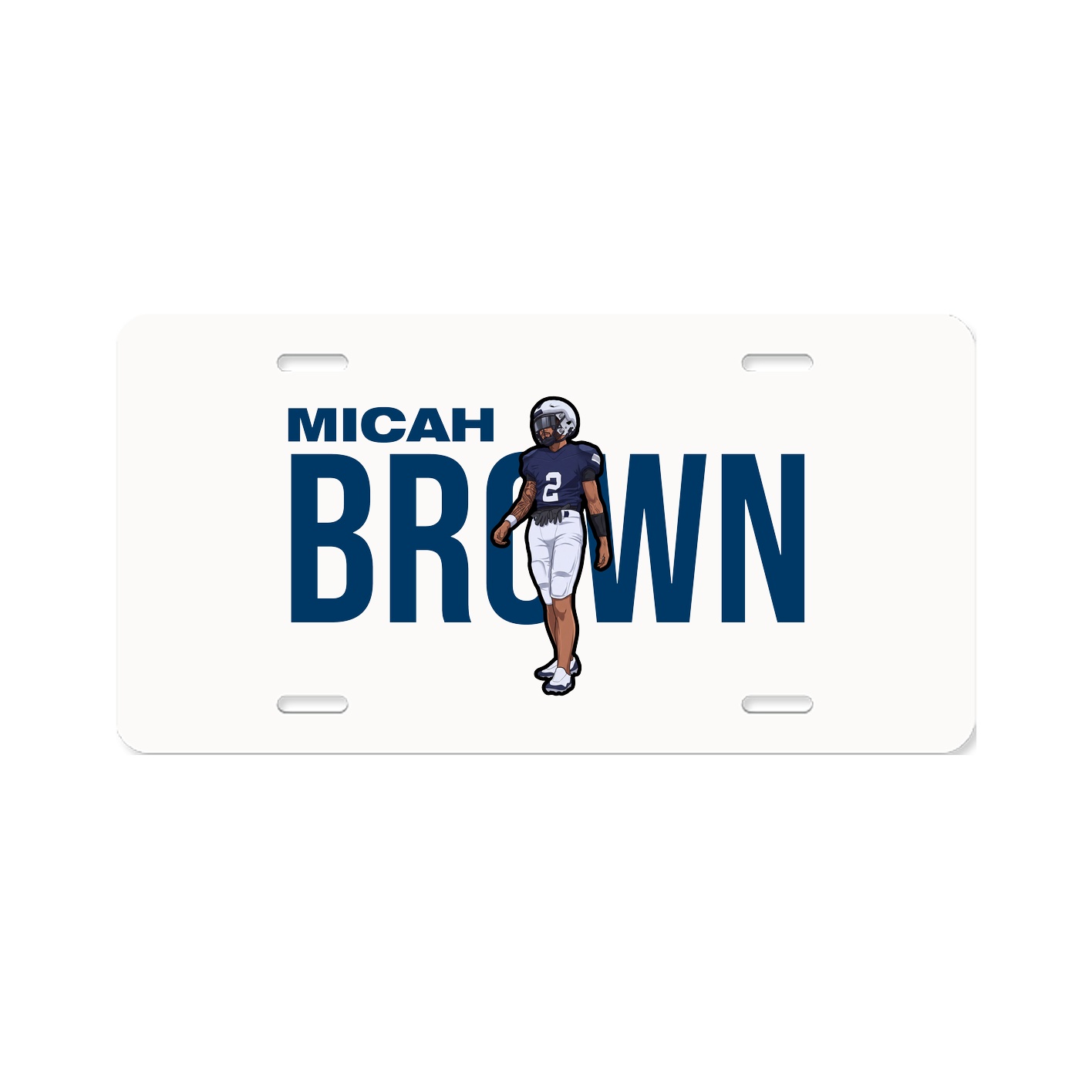 License Plate — Player Name in Classic
