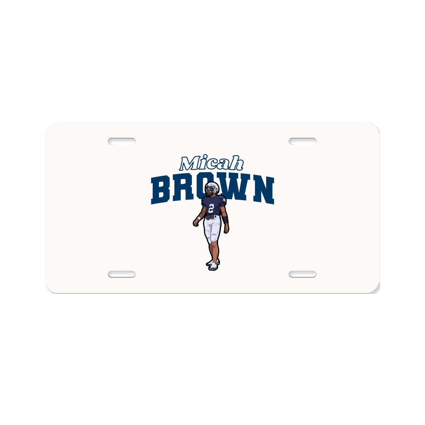 License Plate — Name Arch in Classic