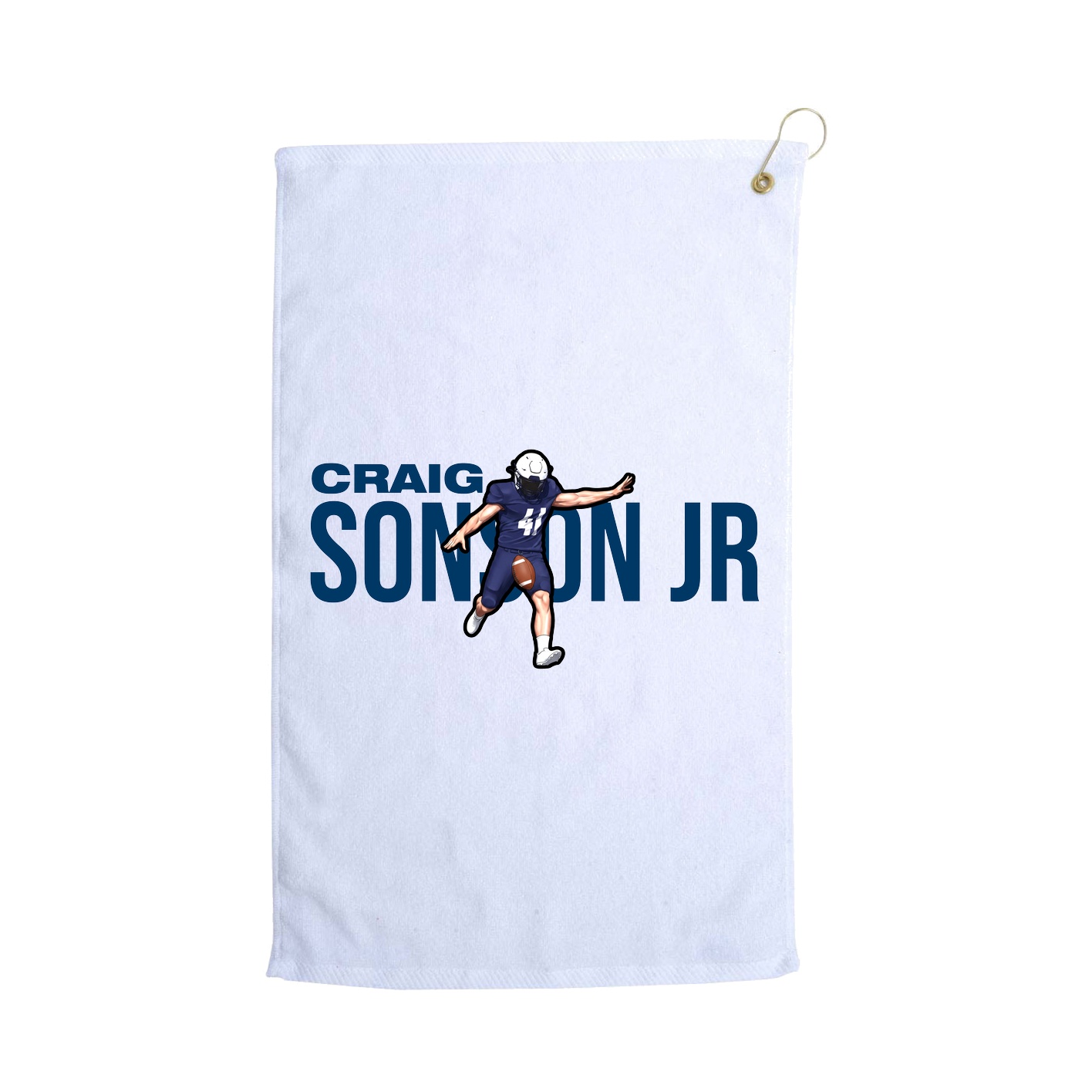 Golf Towel — Player Name in White