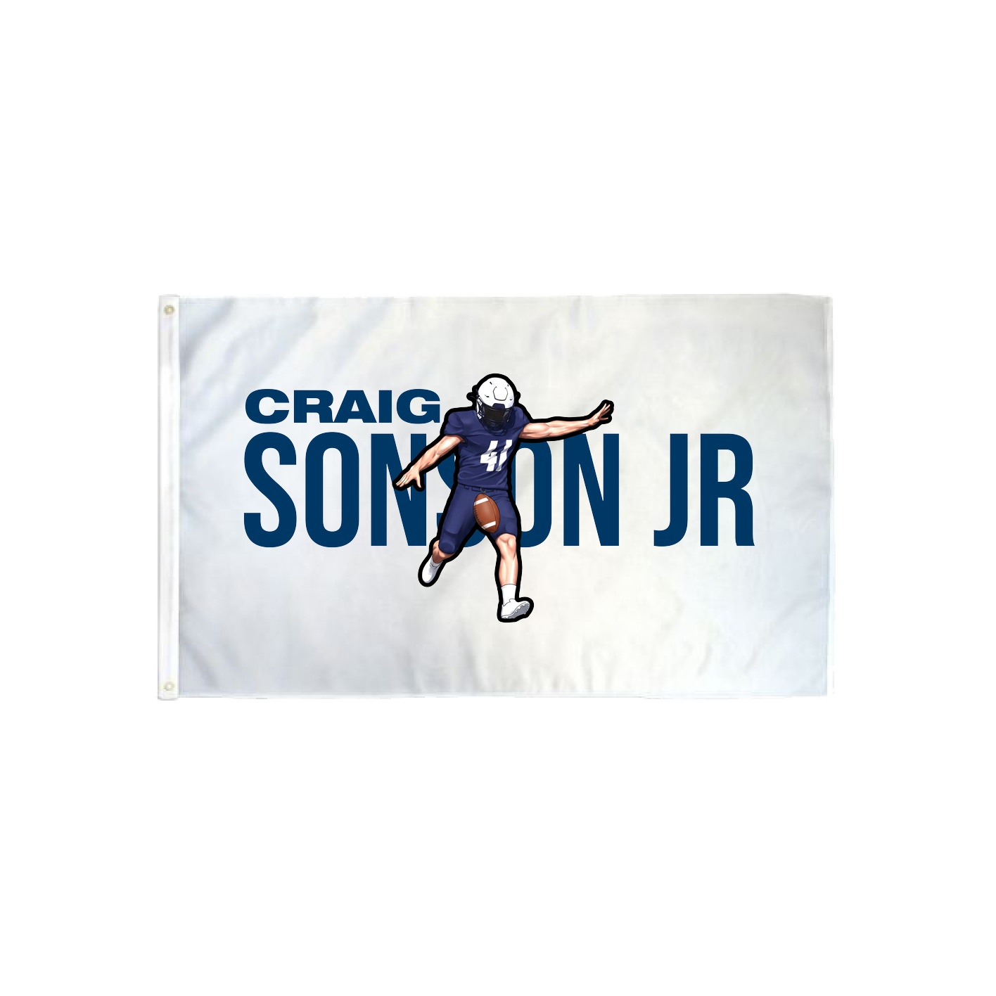 3x5 Flag — Player Name in Classic
