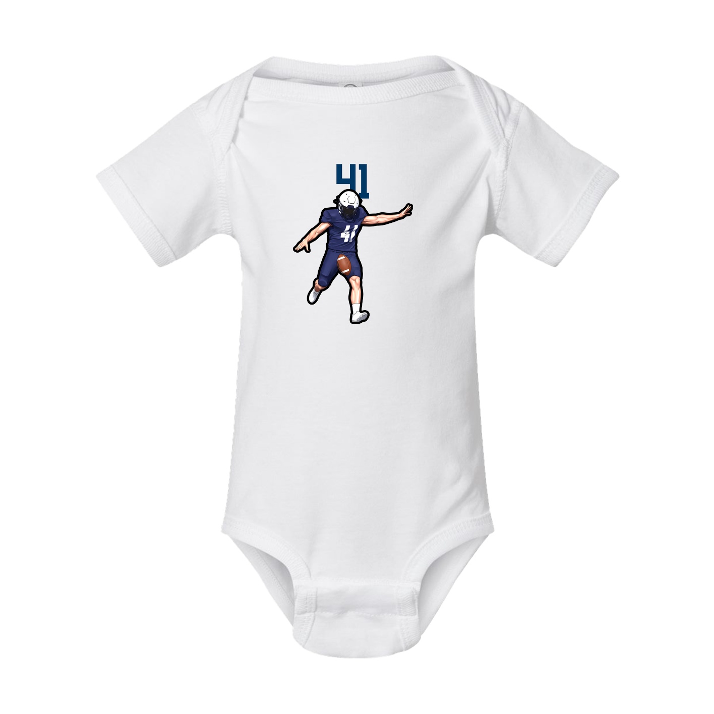 Baby Onesie — Number Top in White