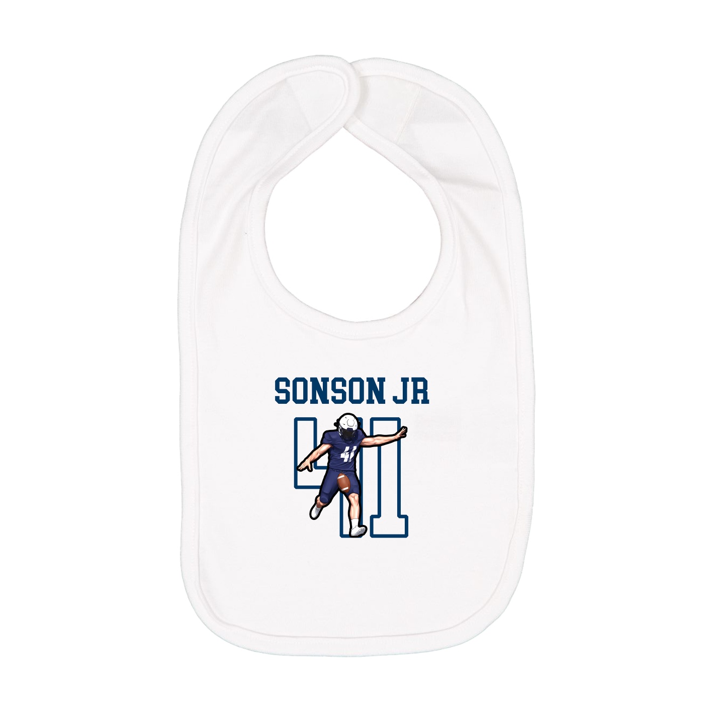 Infant Bib — Shirsey in White
