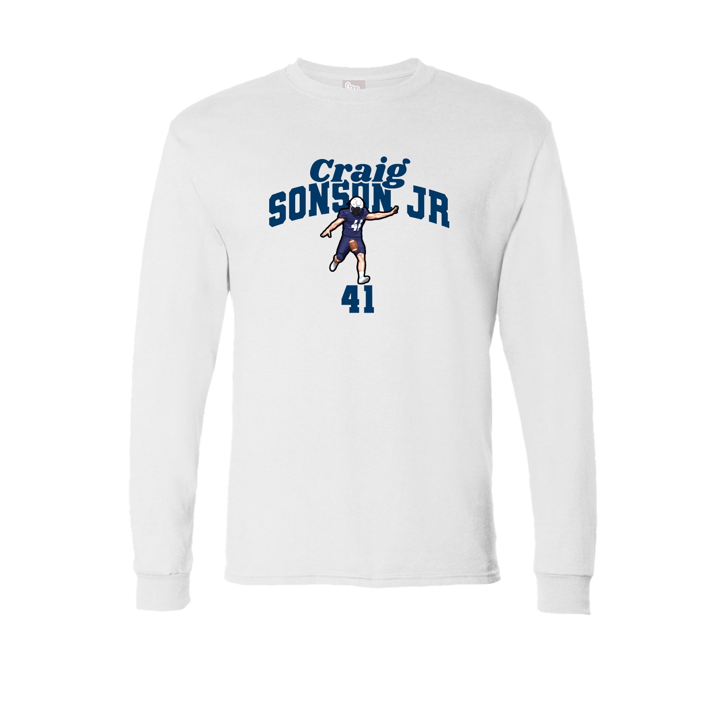 Long Sleeve Tee — Signature Arch in White
