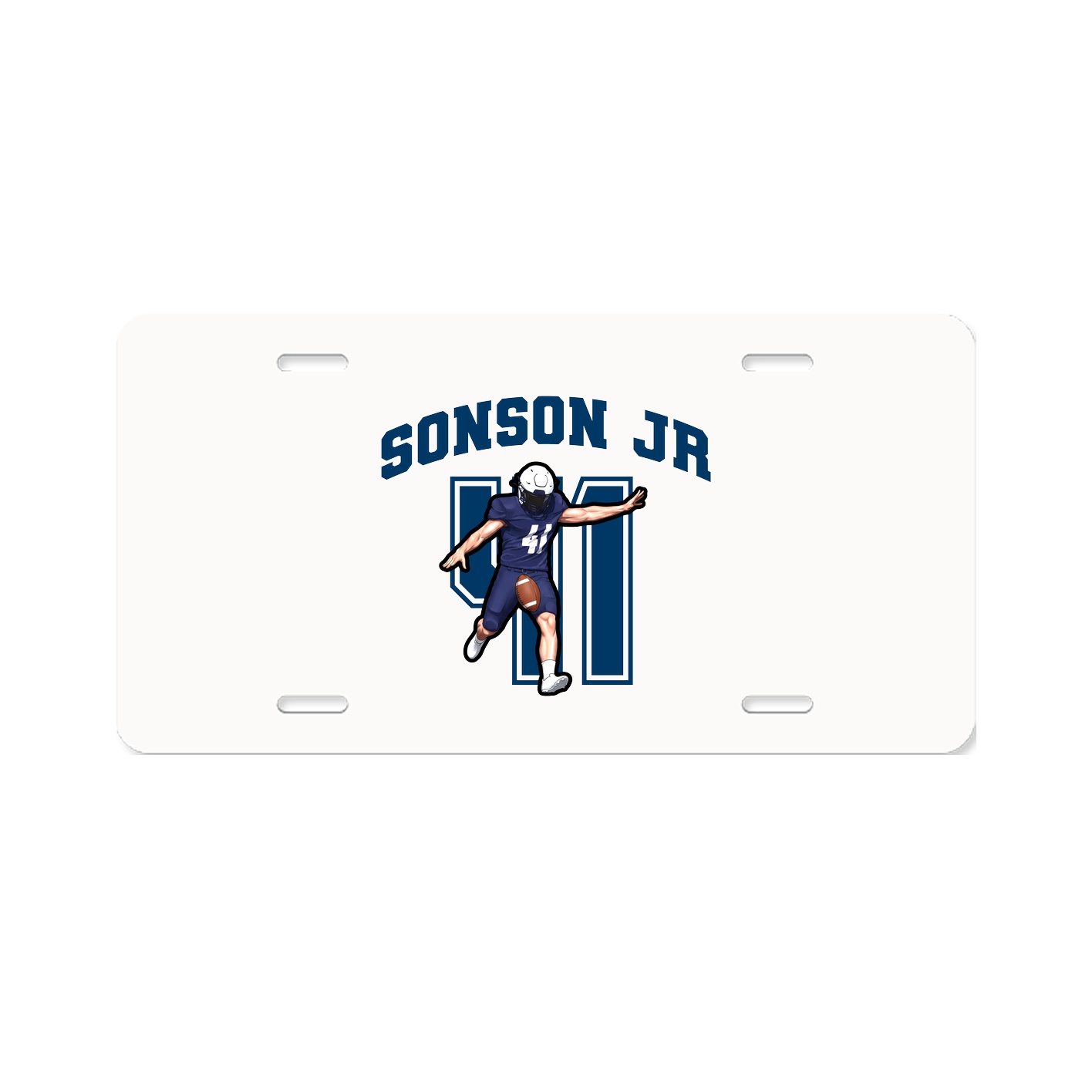 License Plate — Number in Classic