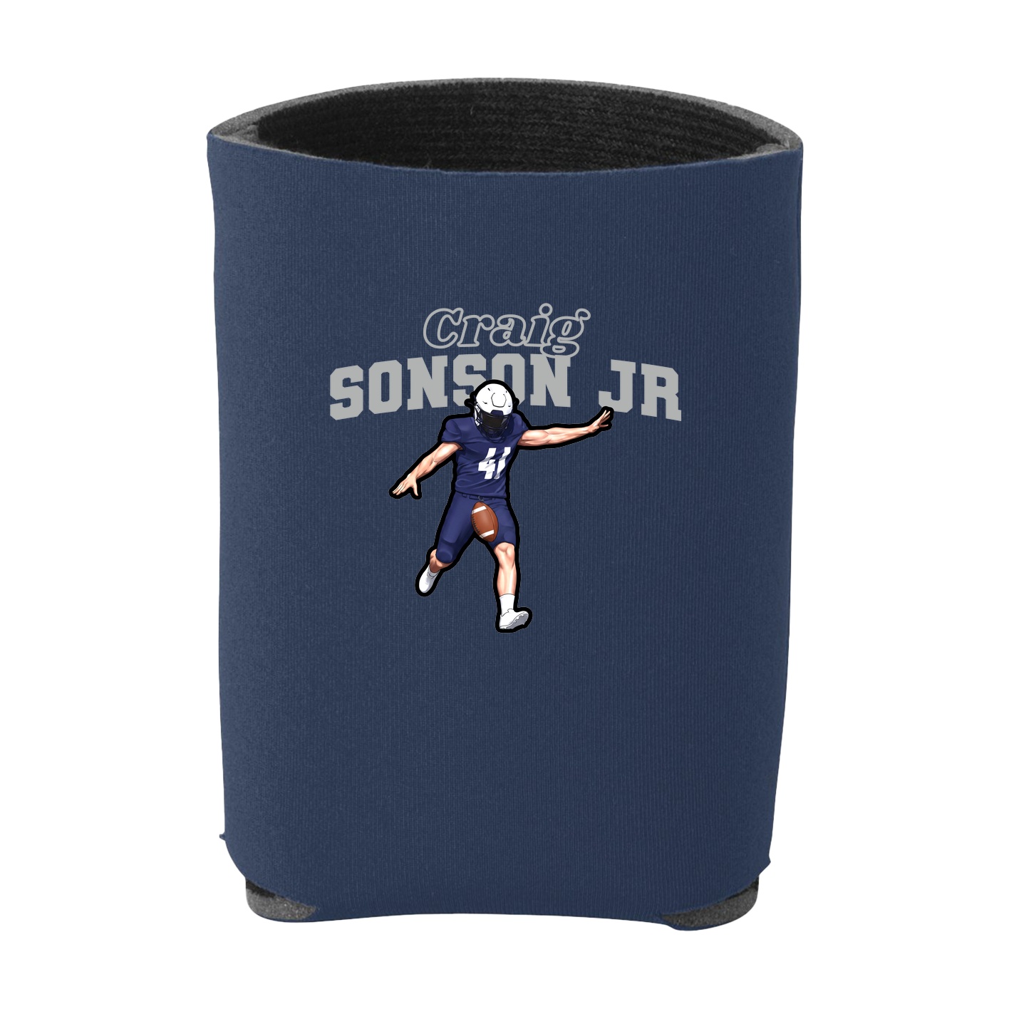 Can Holder — Name Arch in Navy