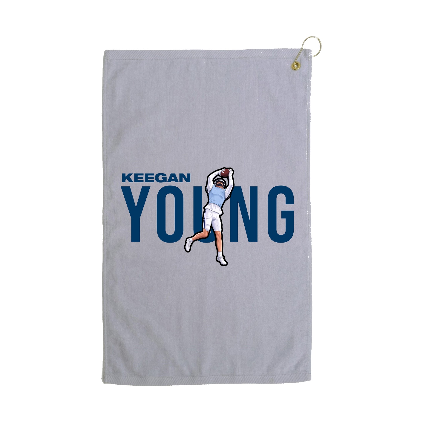 Golf Towel — Player Name in Grey