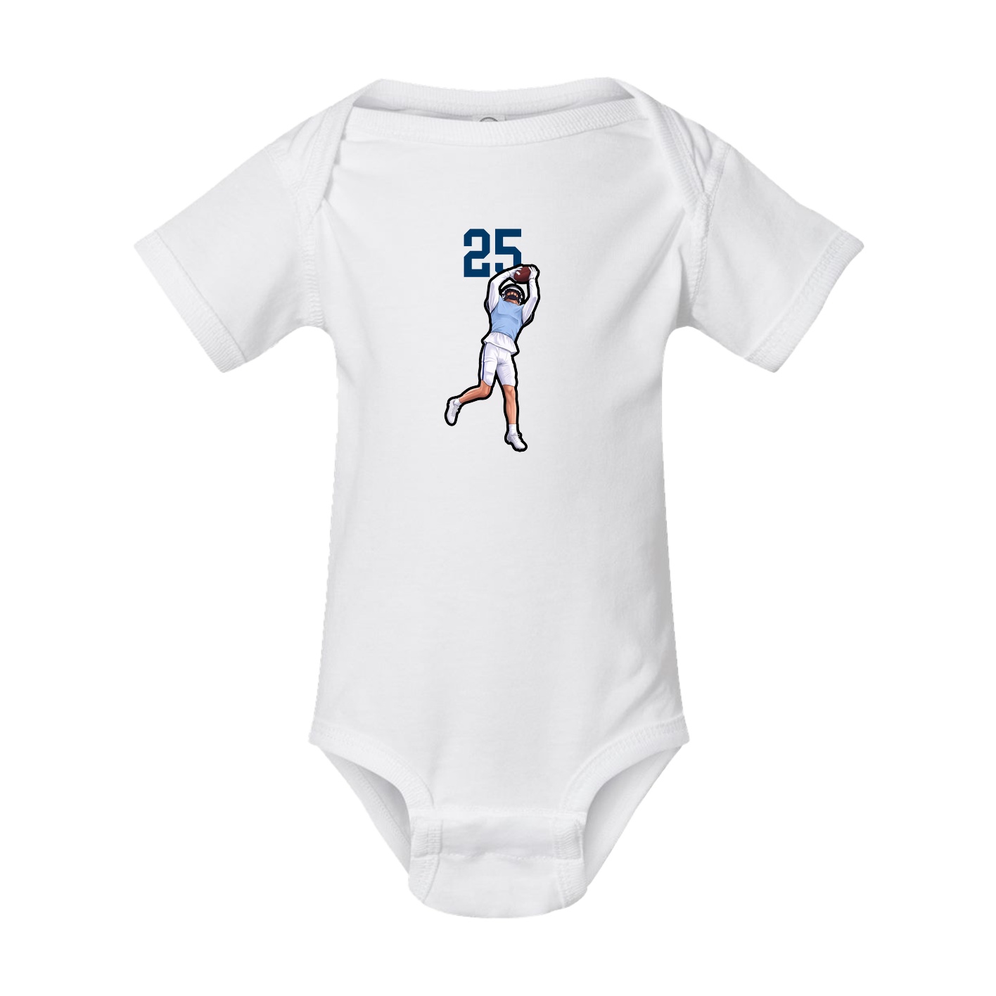 Baby Onesie — Number Top in White