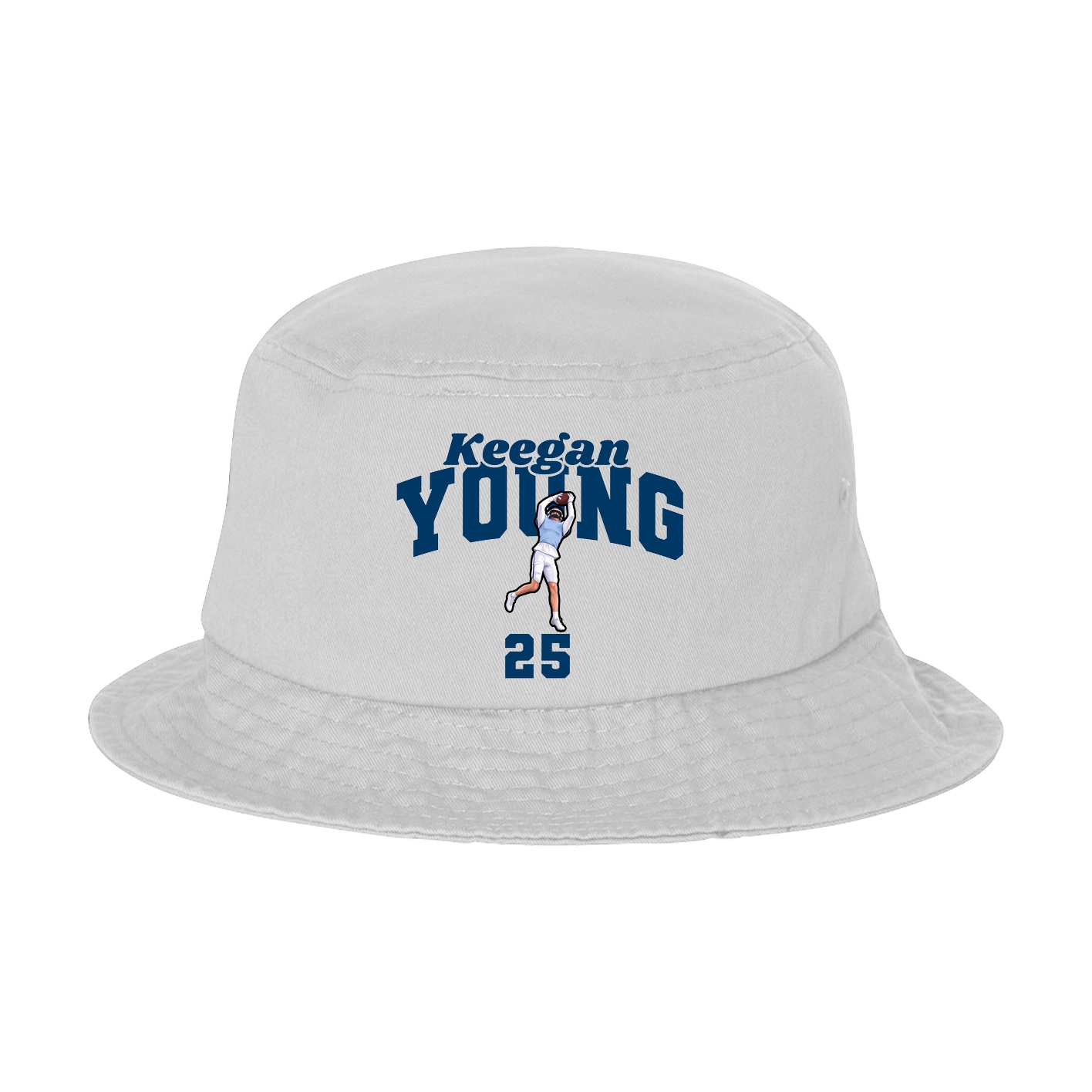 Bucket Cap — Signature Arch in White