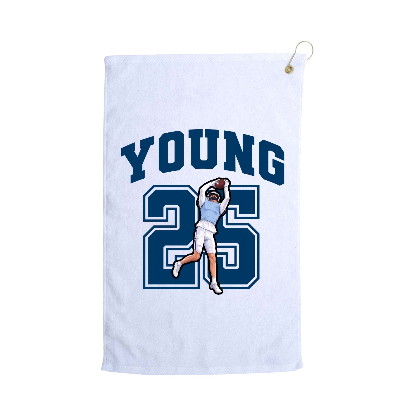 Golf Towel — Number in White