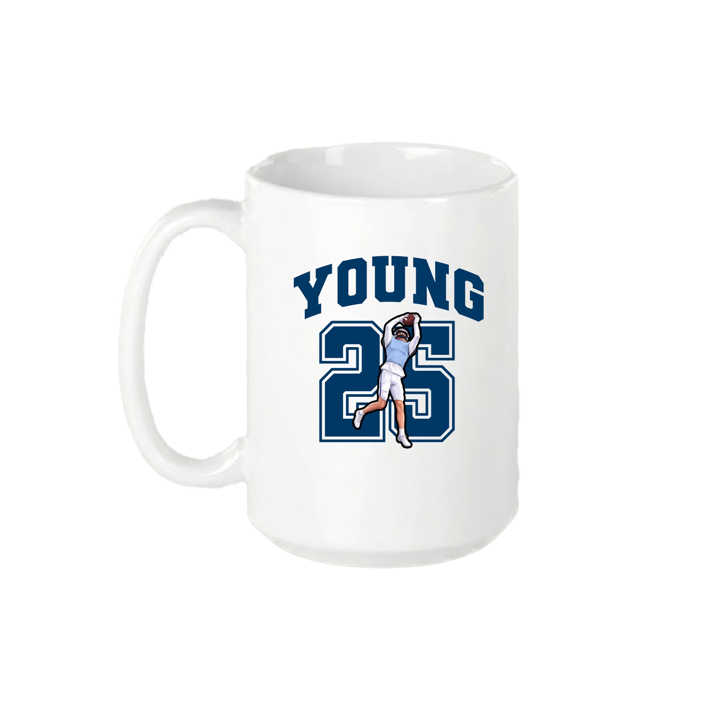 15oz Coffee Mug — Number in White