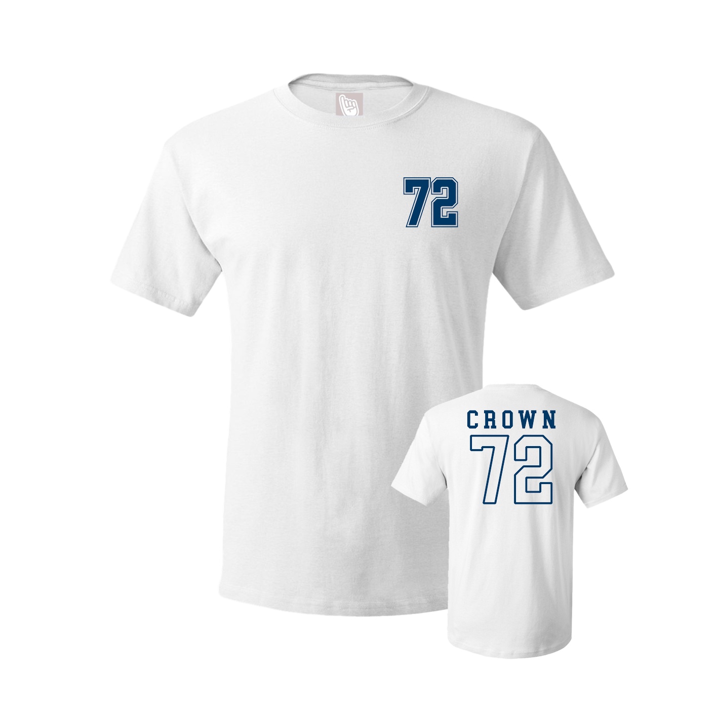 Youth Tee — Chest Back in White
