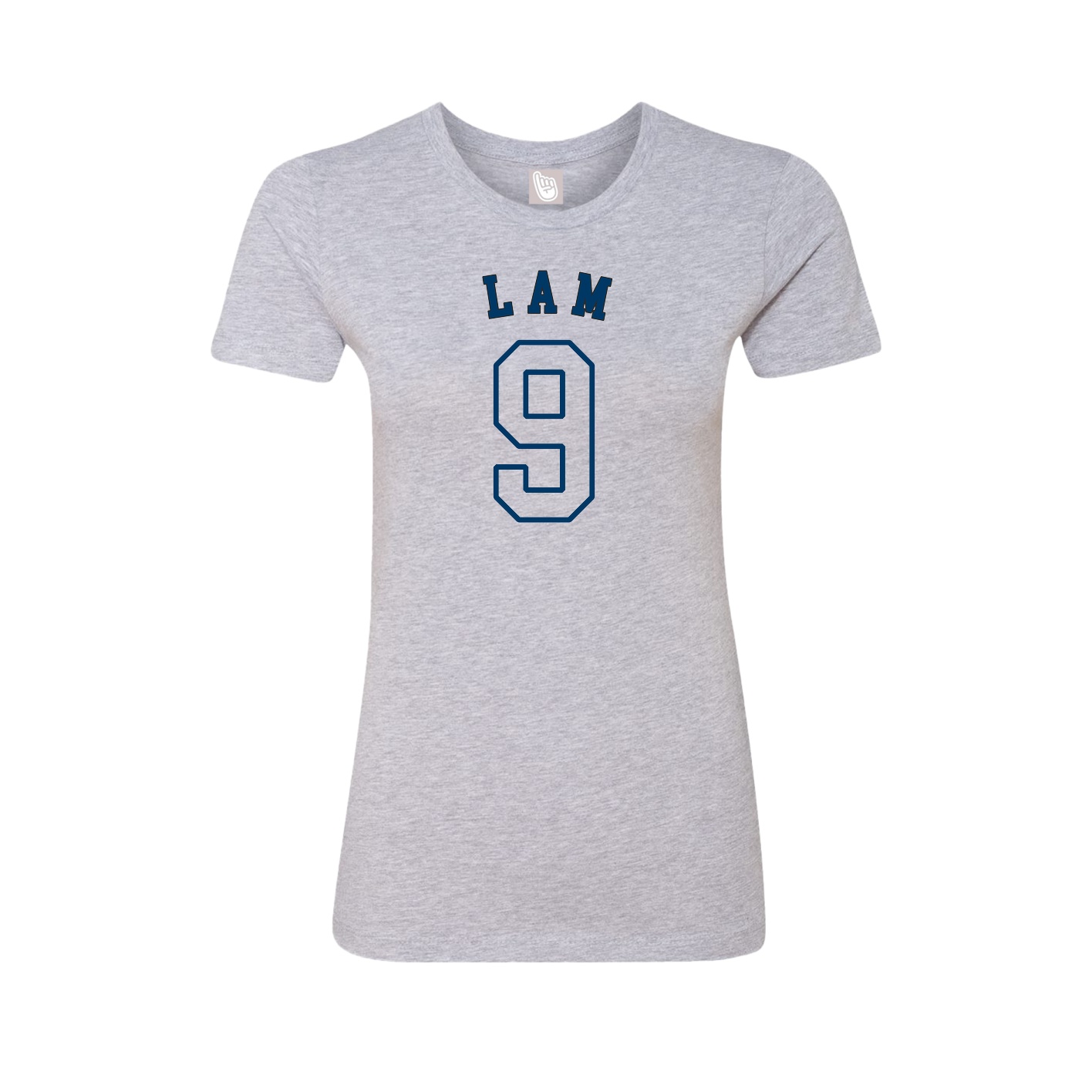 Fitted Women's Tee — Shirsey Arch in Grey