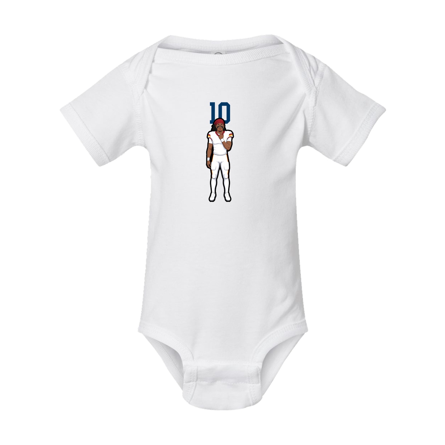 Baby Onesie — Number Top in White