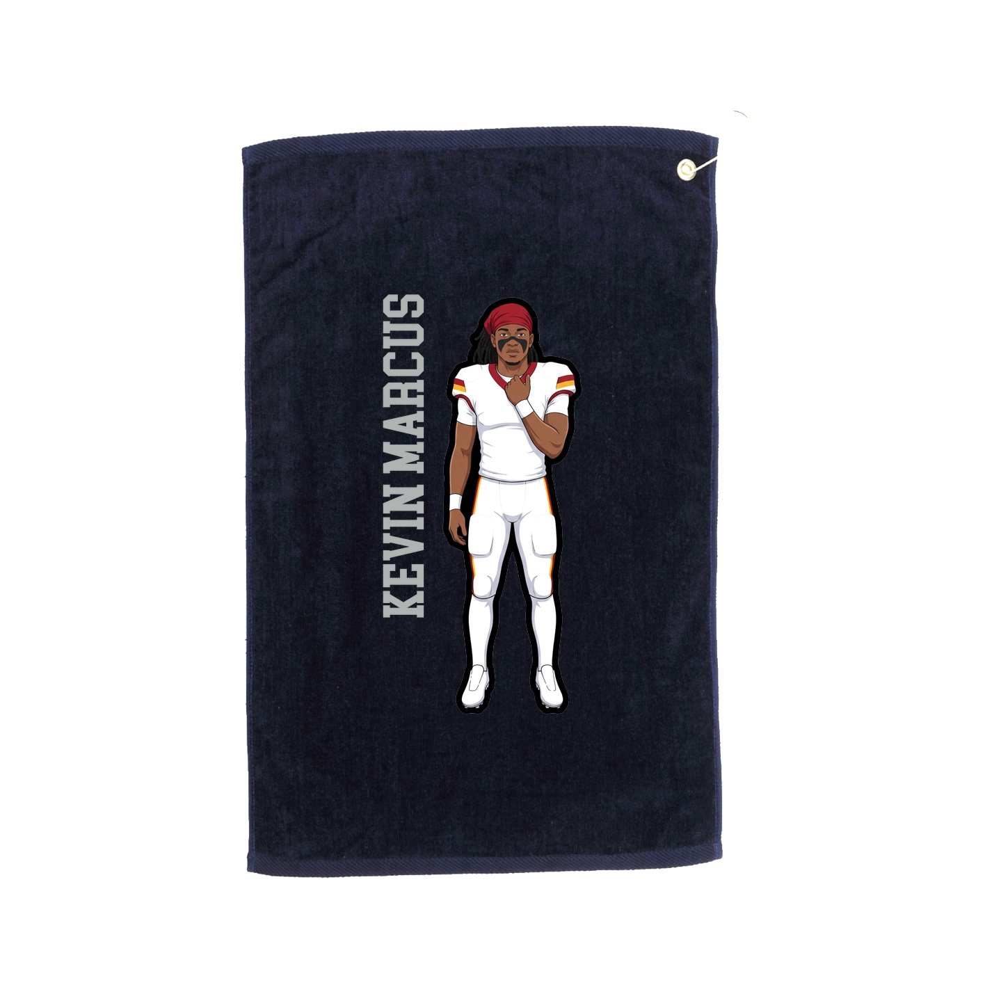 Golf Towel — Name Vertical in Navy
