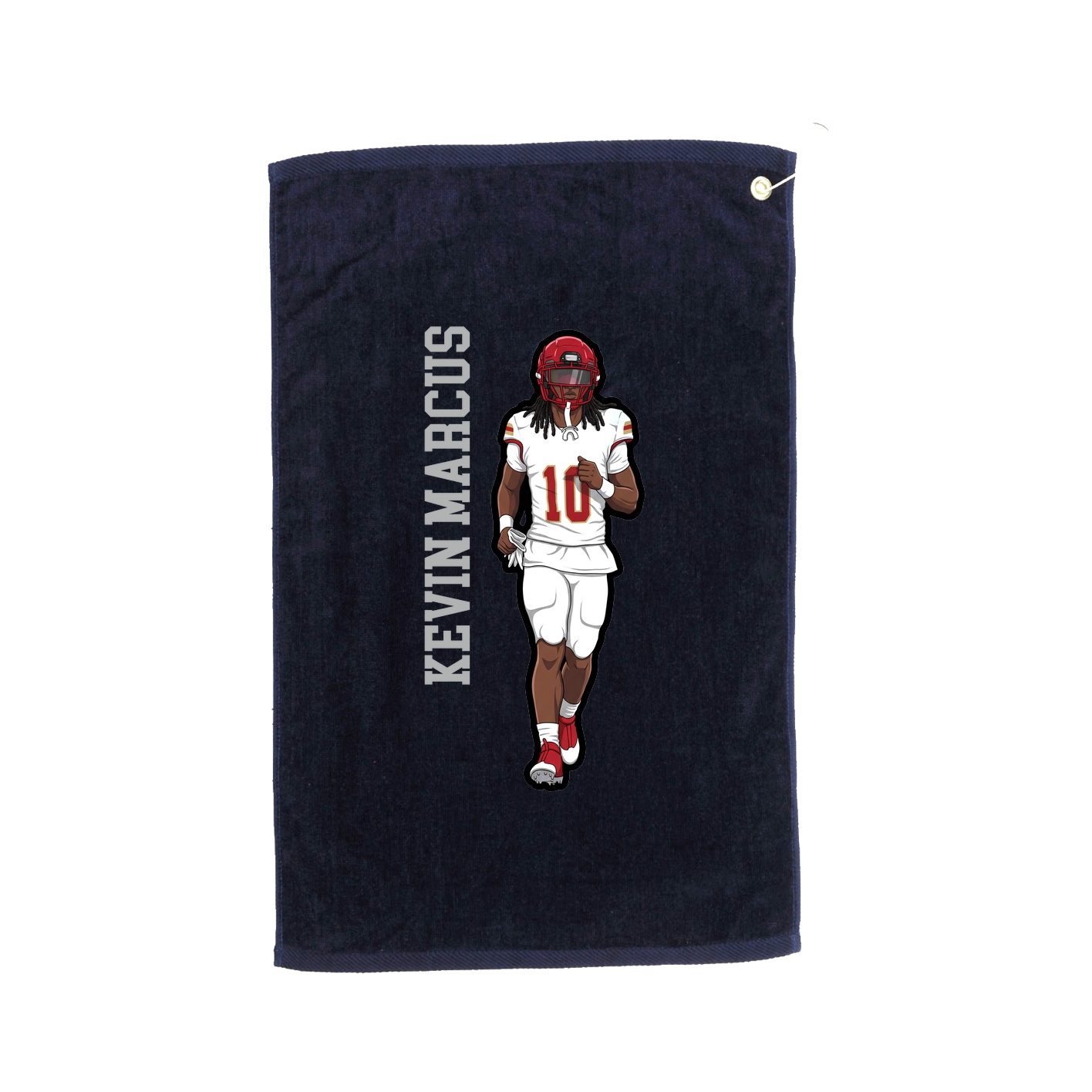 Golf Towel — Name Vertical in Navy
