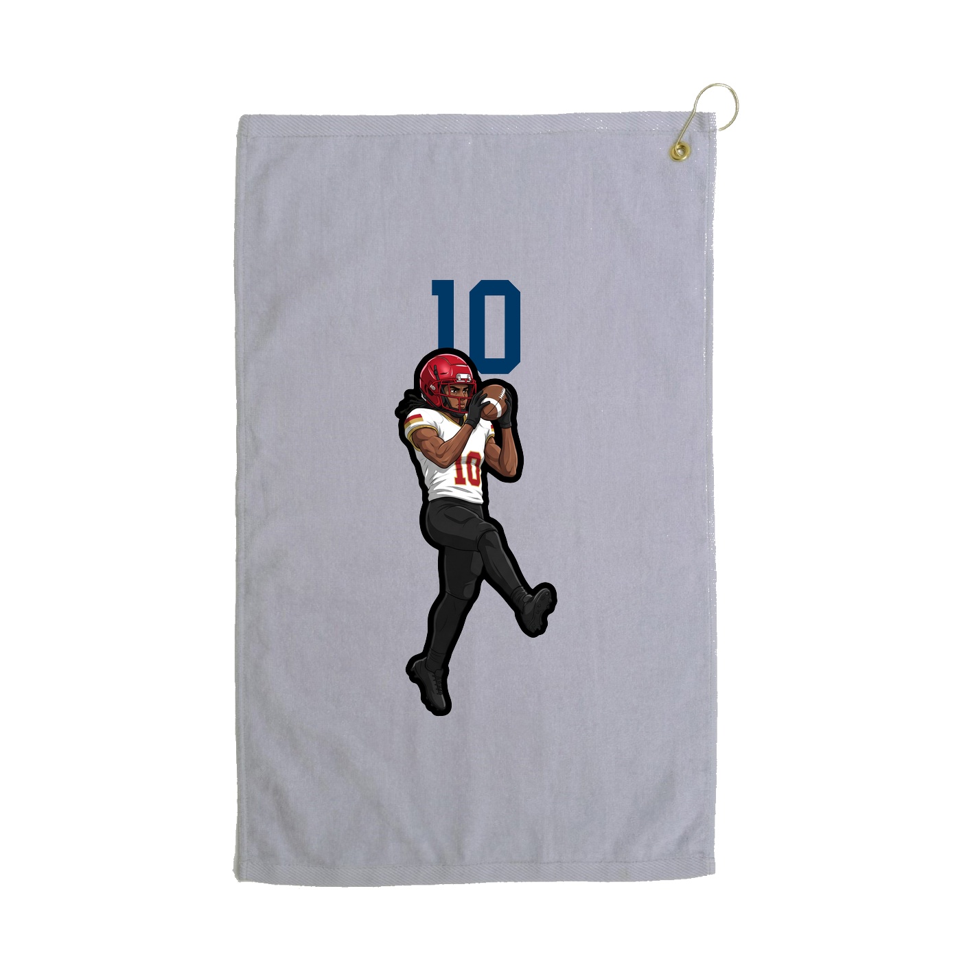 Golf Towel — Number Top in Grey