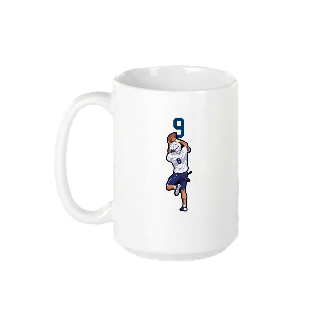 15oz Coffee Mug — Number Top in White