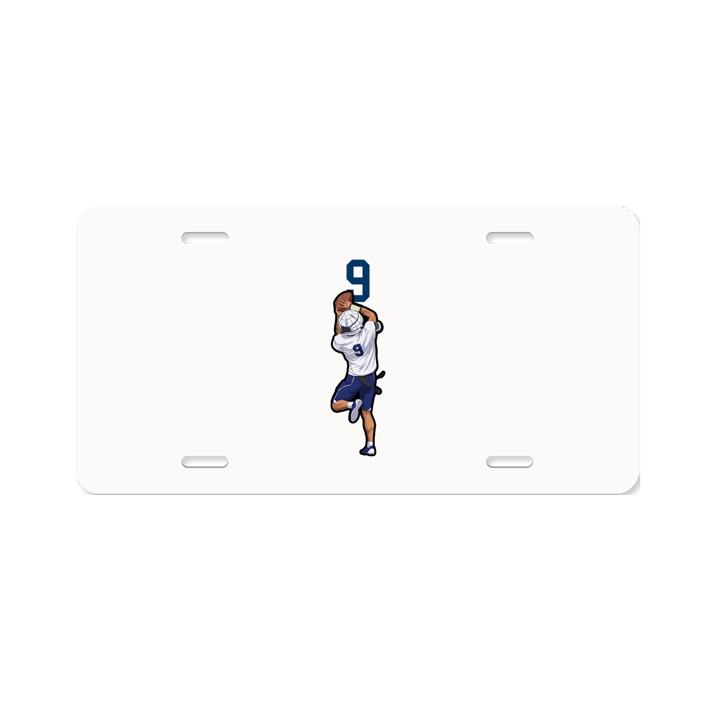 License Plate — Number Top in Classic