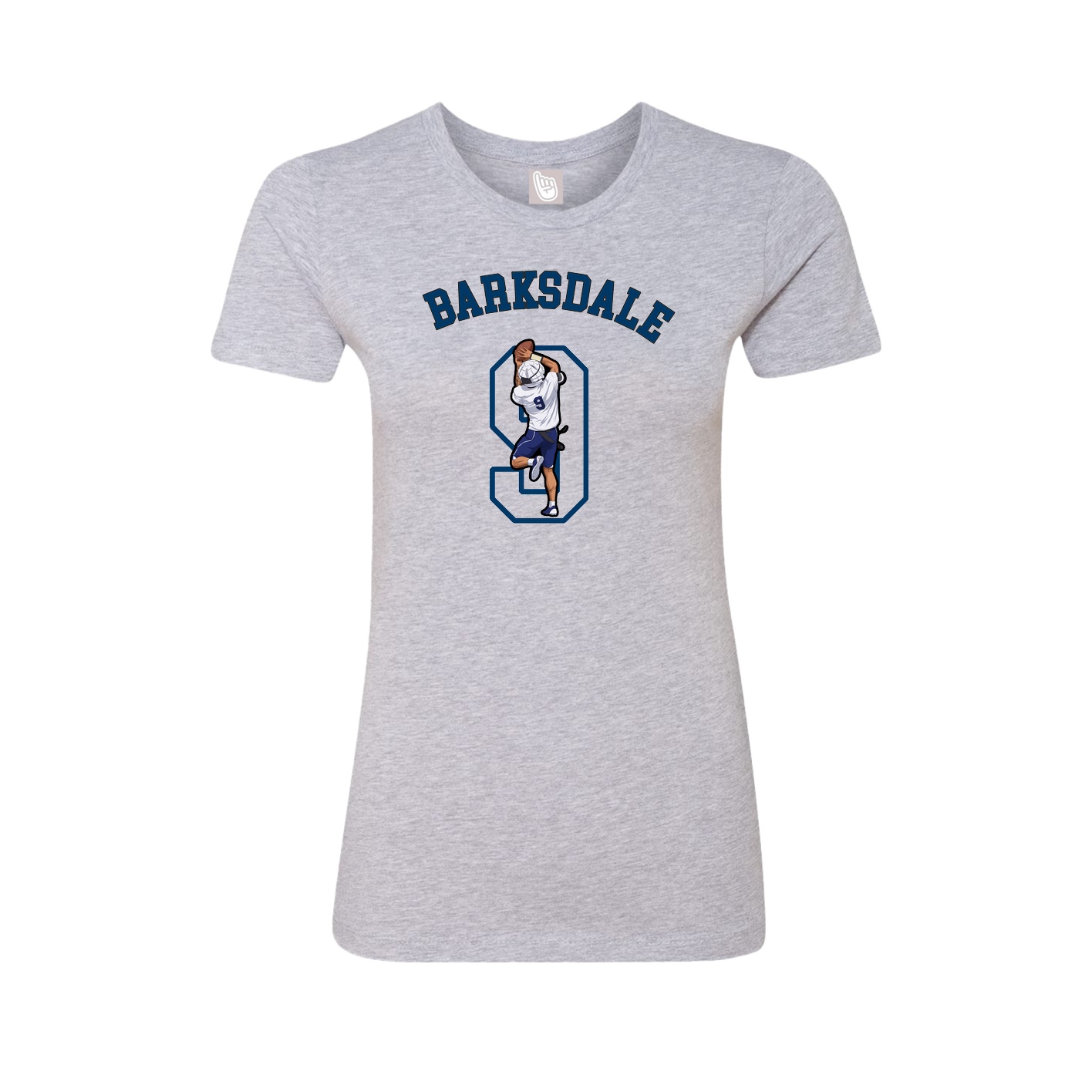 Fitted Women's Tee — Shirsey Arch in Grey
