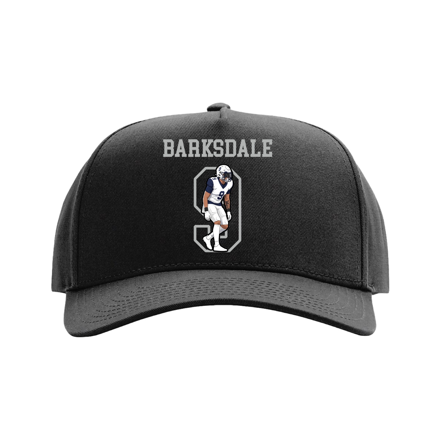 Full Fabric Five-Panel Champ Cap — Shirsey in Black