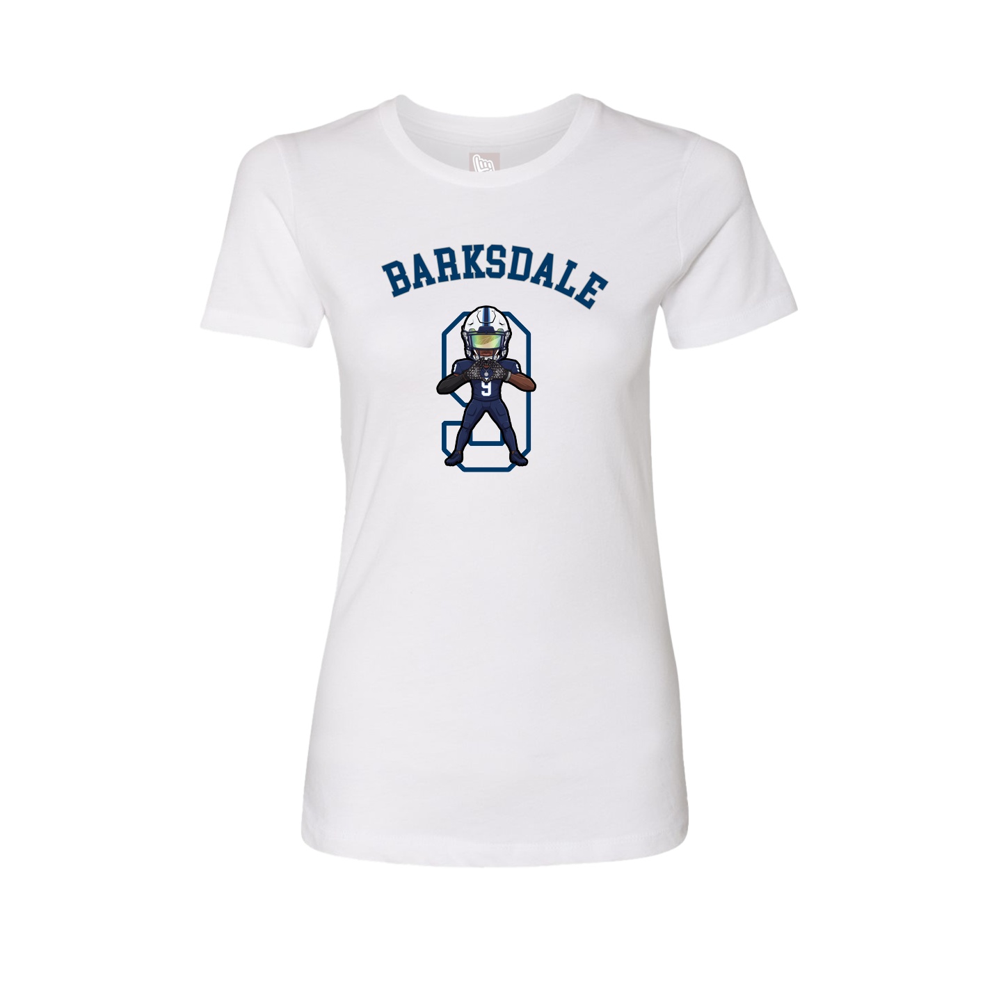 Fitted Women's Tee — Shirsey Arch in White