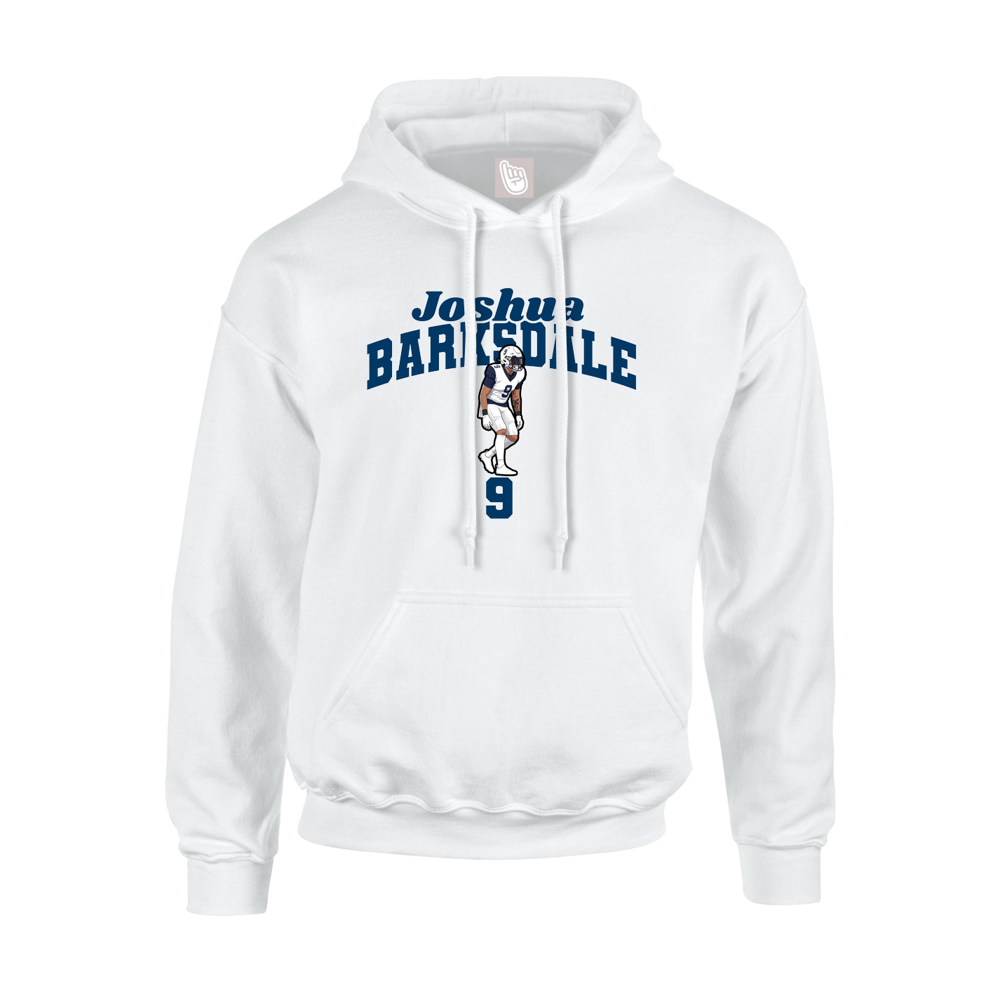 Youth Hoodie — Signature Arch in White