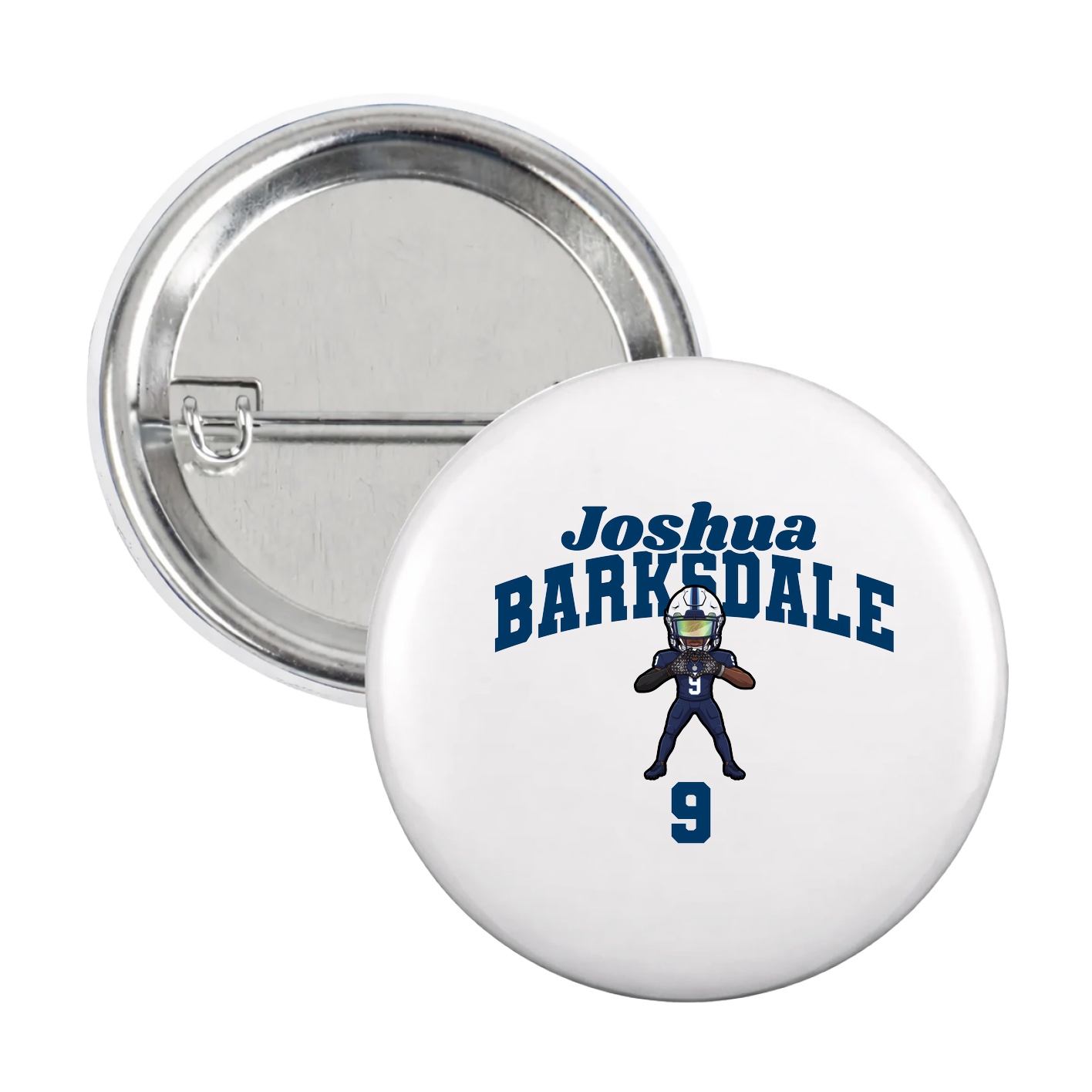 Game Day Button — Signature Arch in White