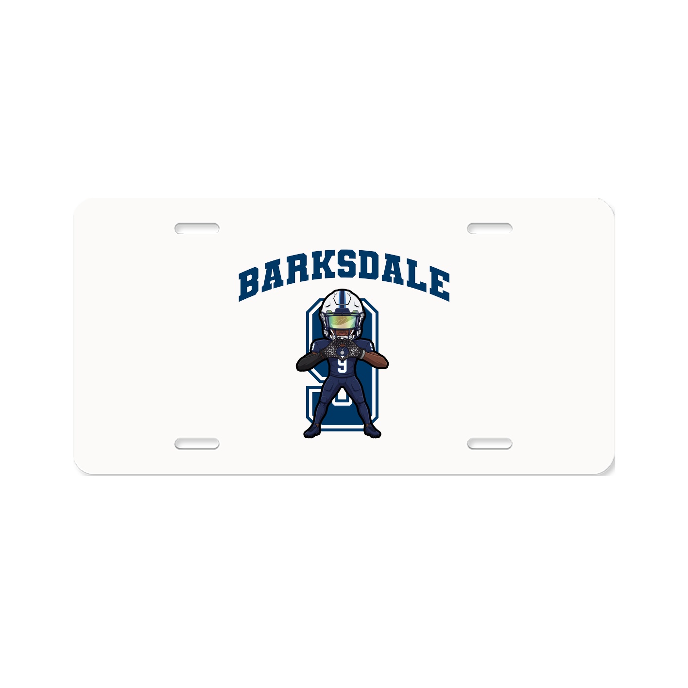 License Plate — Number in Classic