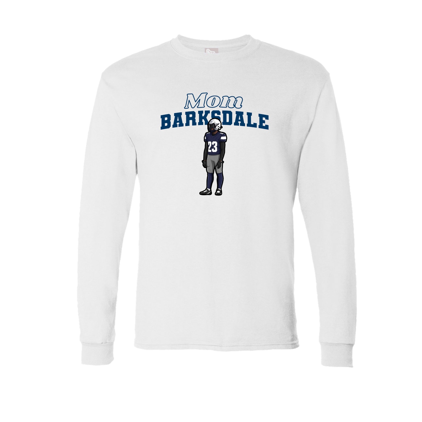Long Sleeve Tee — Mothers Day Block in White