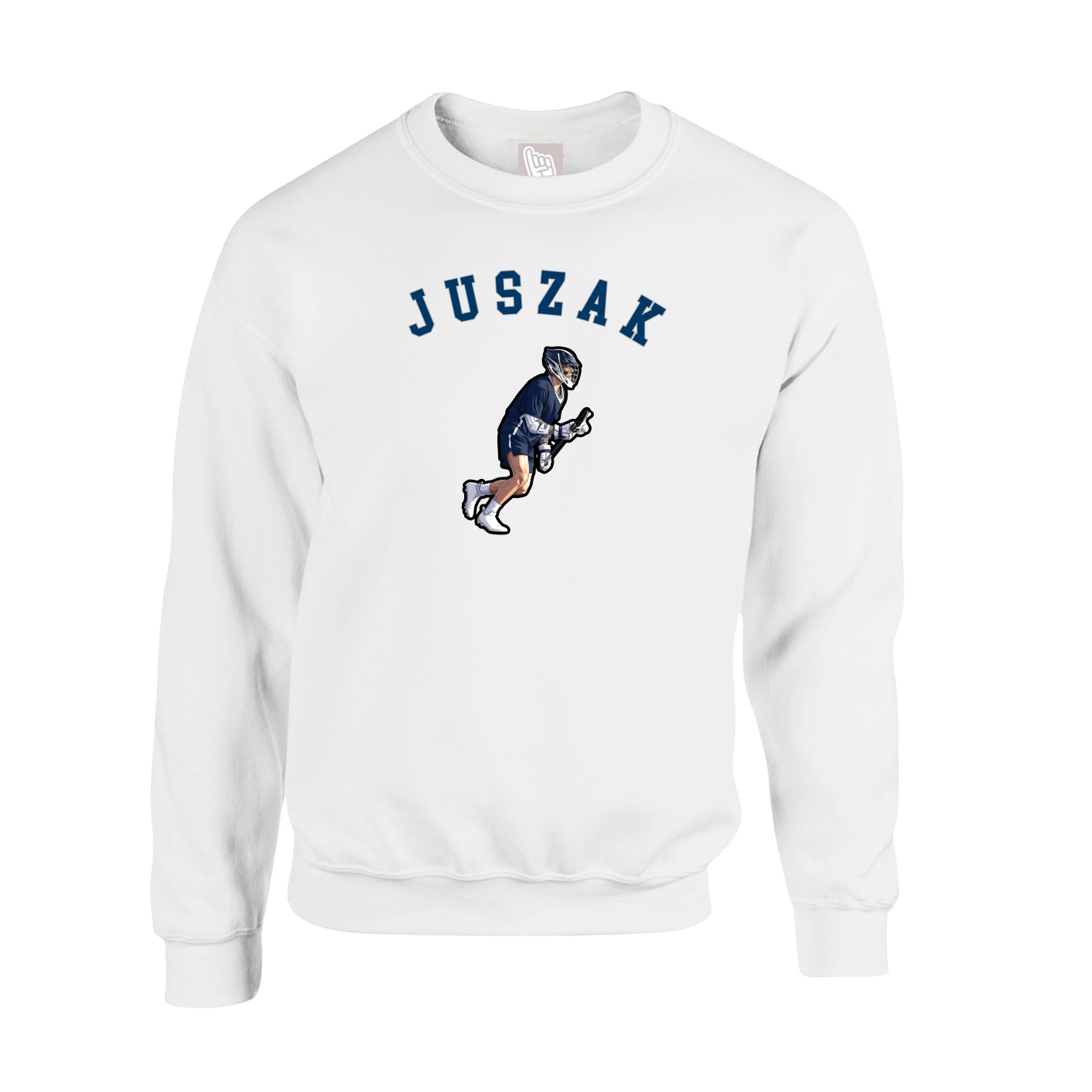 Fleece Crew — Shirsey Arch in White