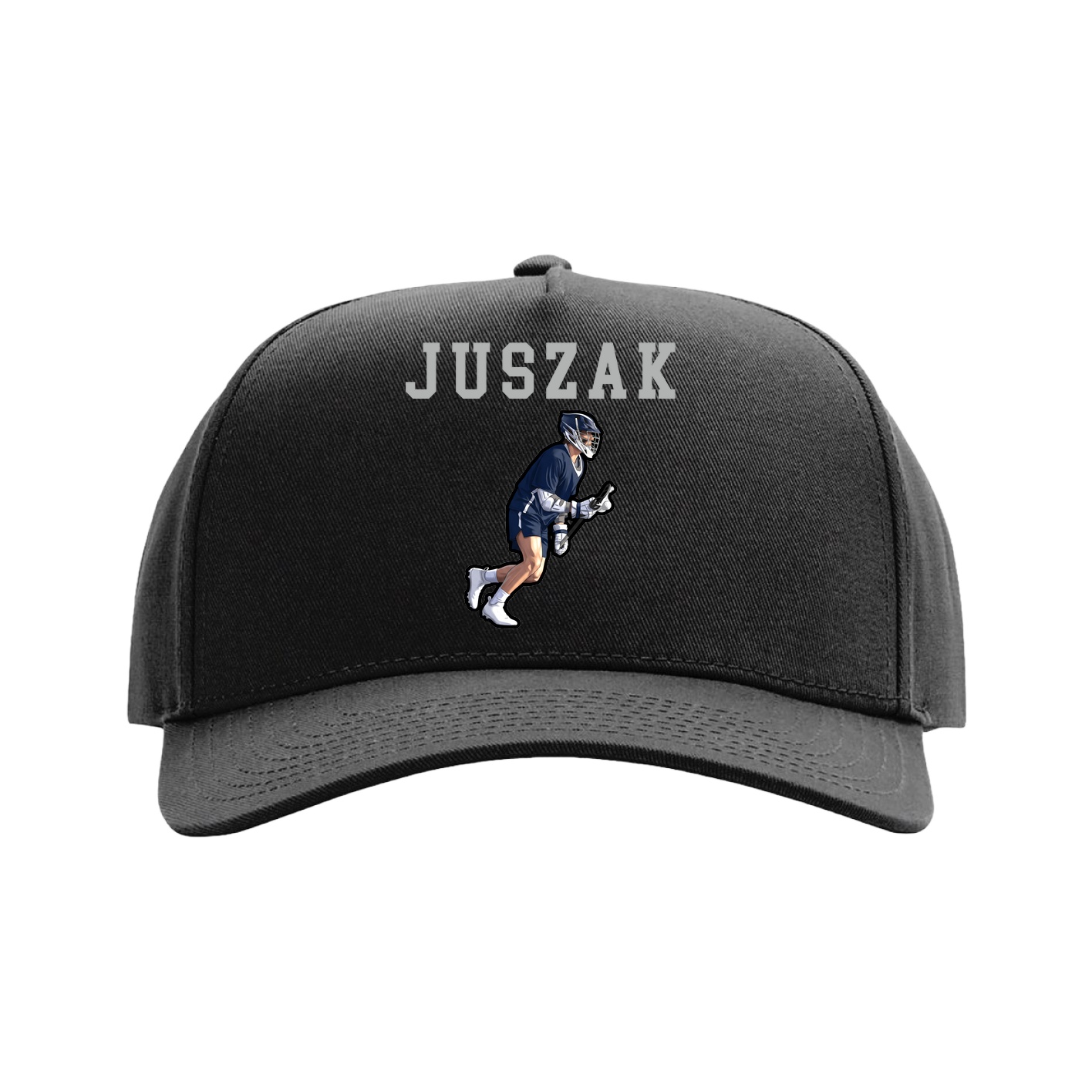 Full Fabric Five-Panel Champ Cap — Shirsey in Black