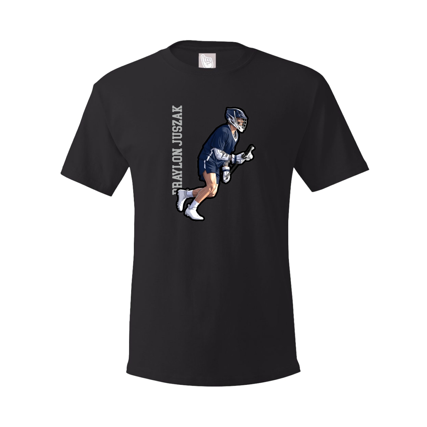 Tee — Name Vertical in Black