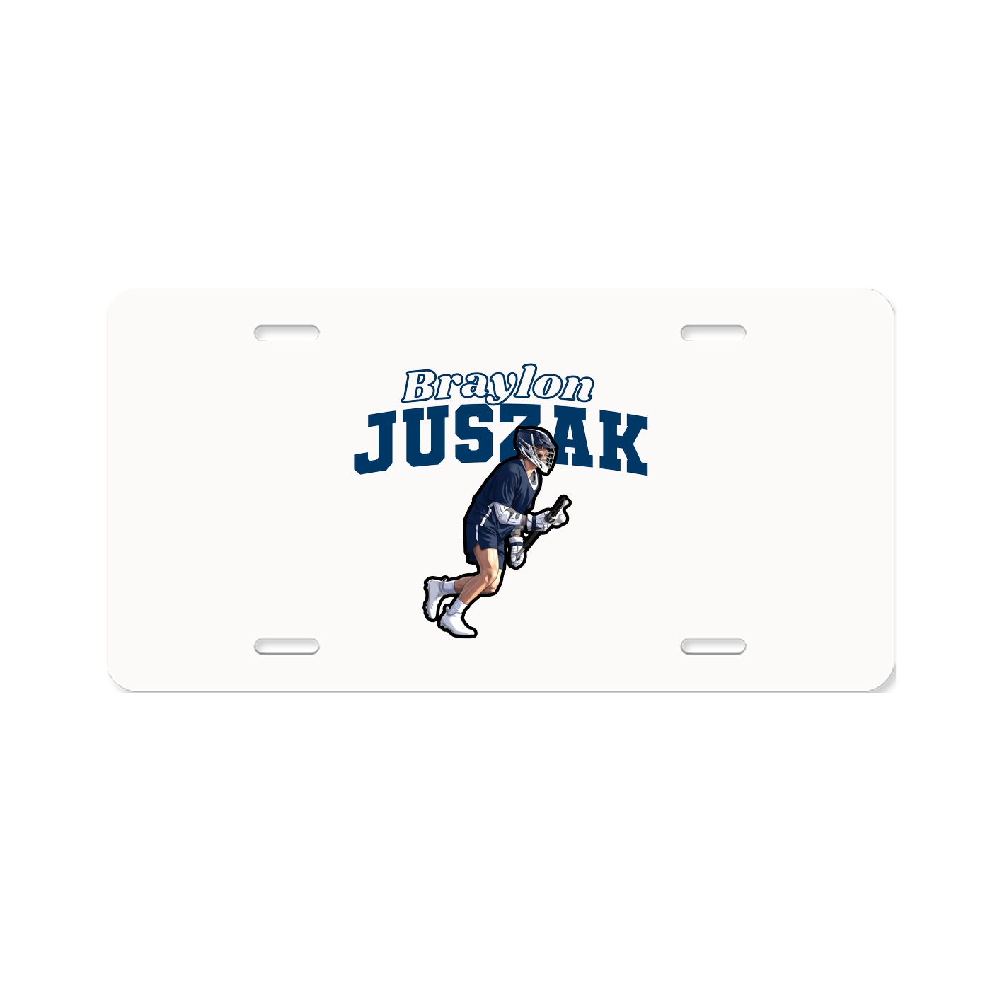 License Plate — Name Arch in Classic