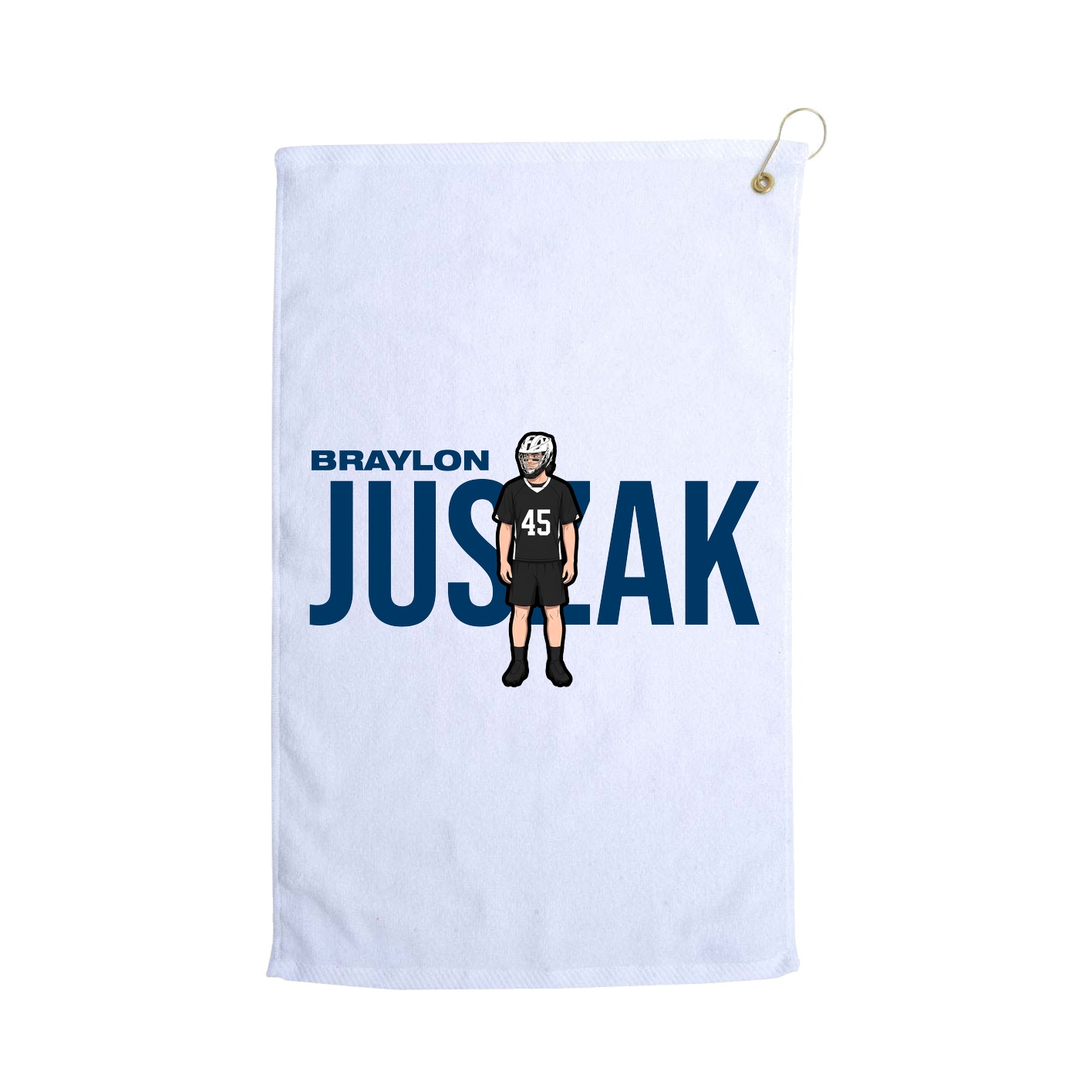 Golf Towel — Player Name in White