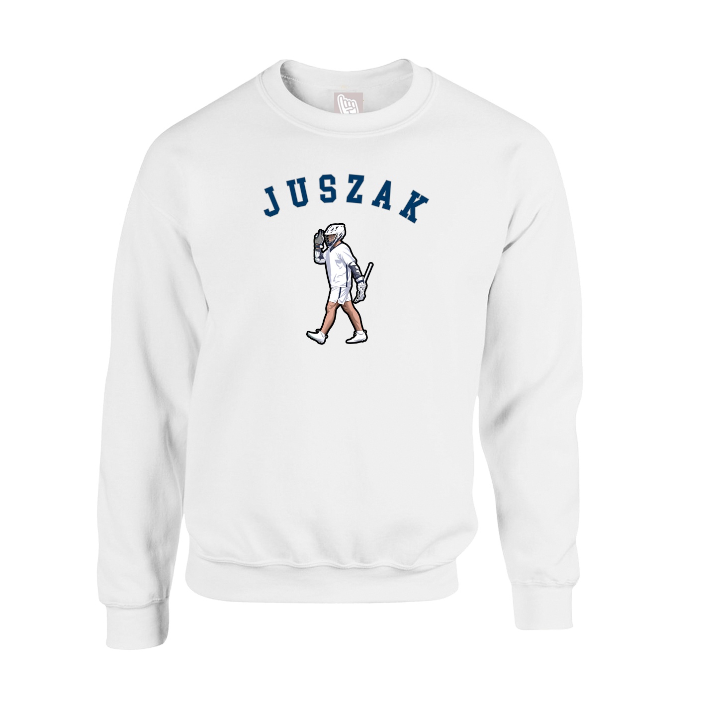 Fleece Crew — Shirsey Arch in White