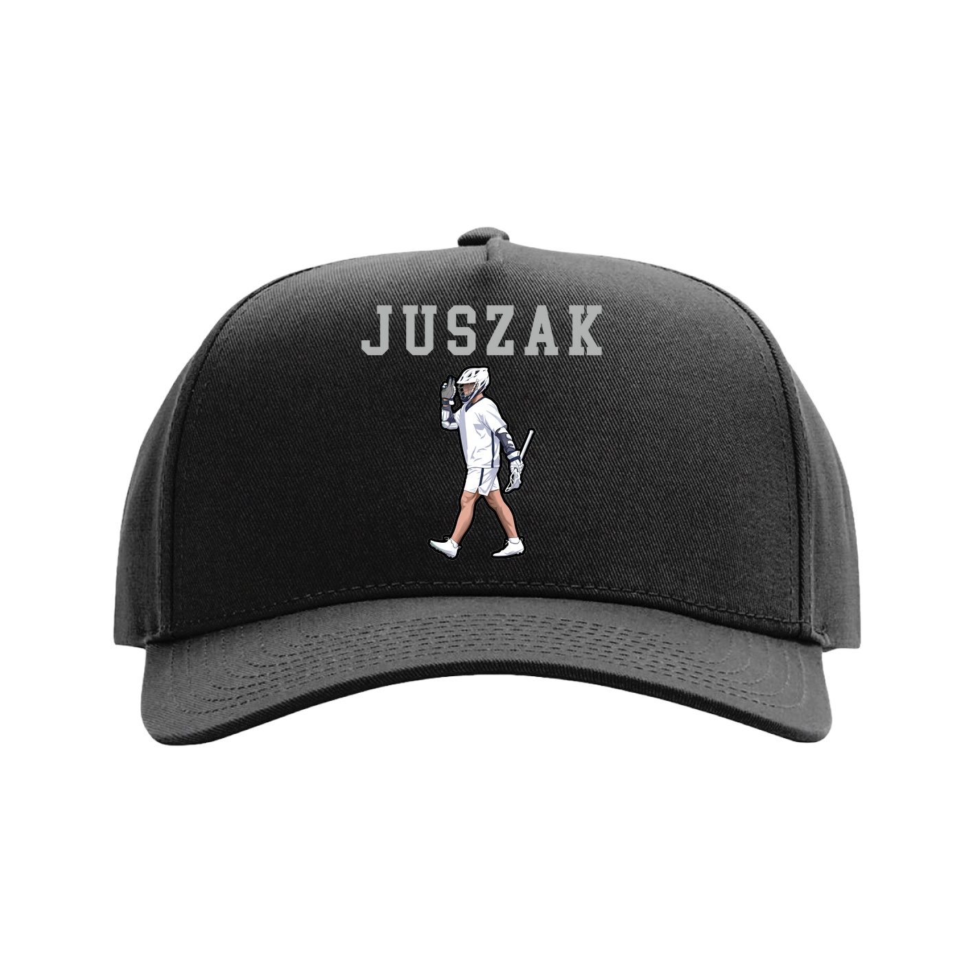Full Fabric Five-Panel Champ Cap — Shirsey in Black