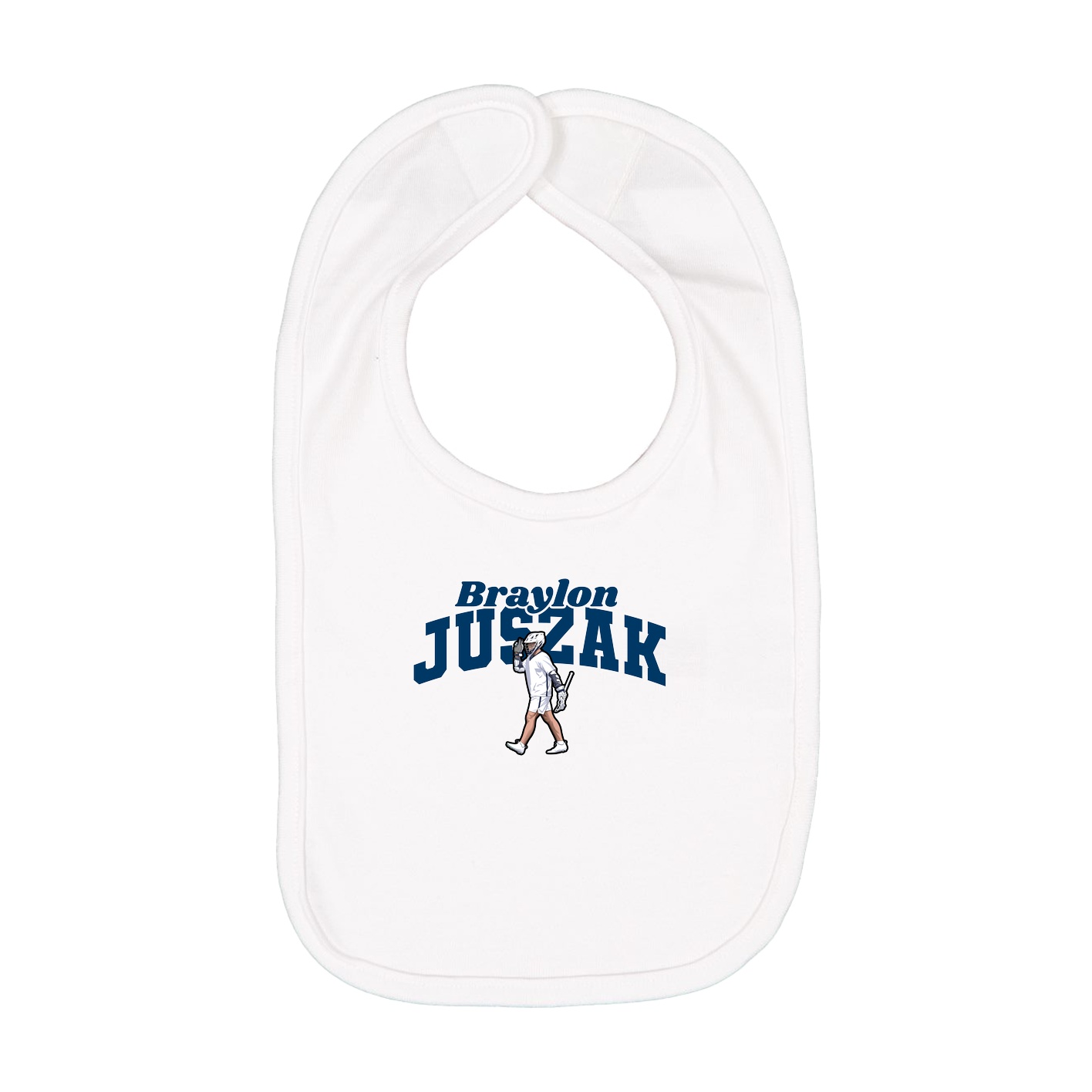 Infant Bib — Signature Arch in White