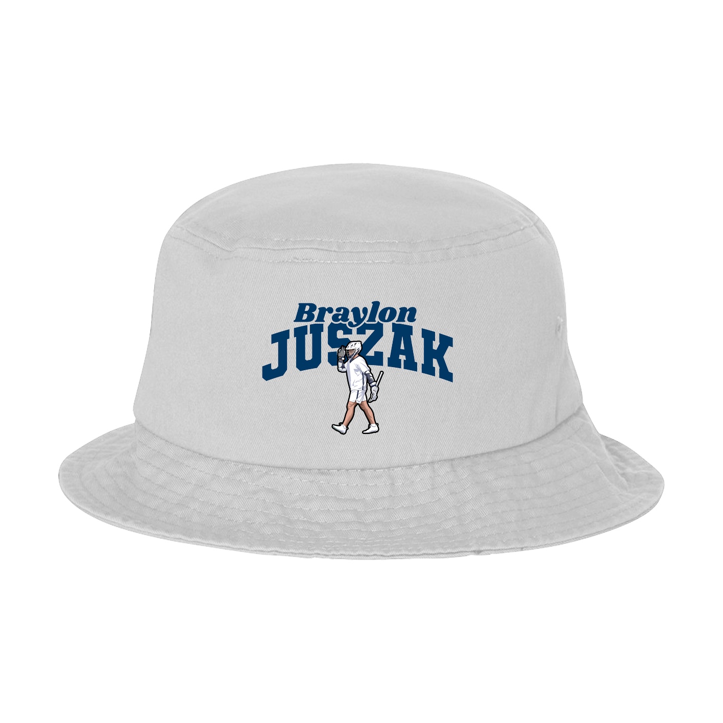 Bucket Cap — Signature Arch in White