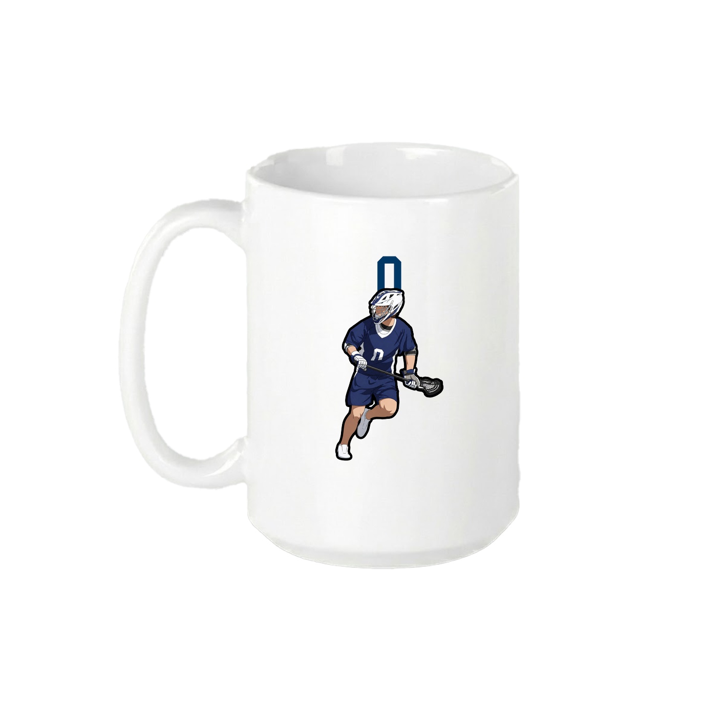 15oz Coffee Mug — Number Top in White