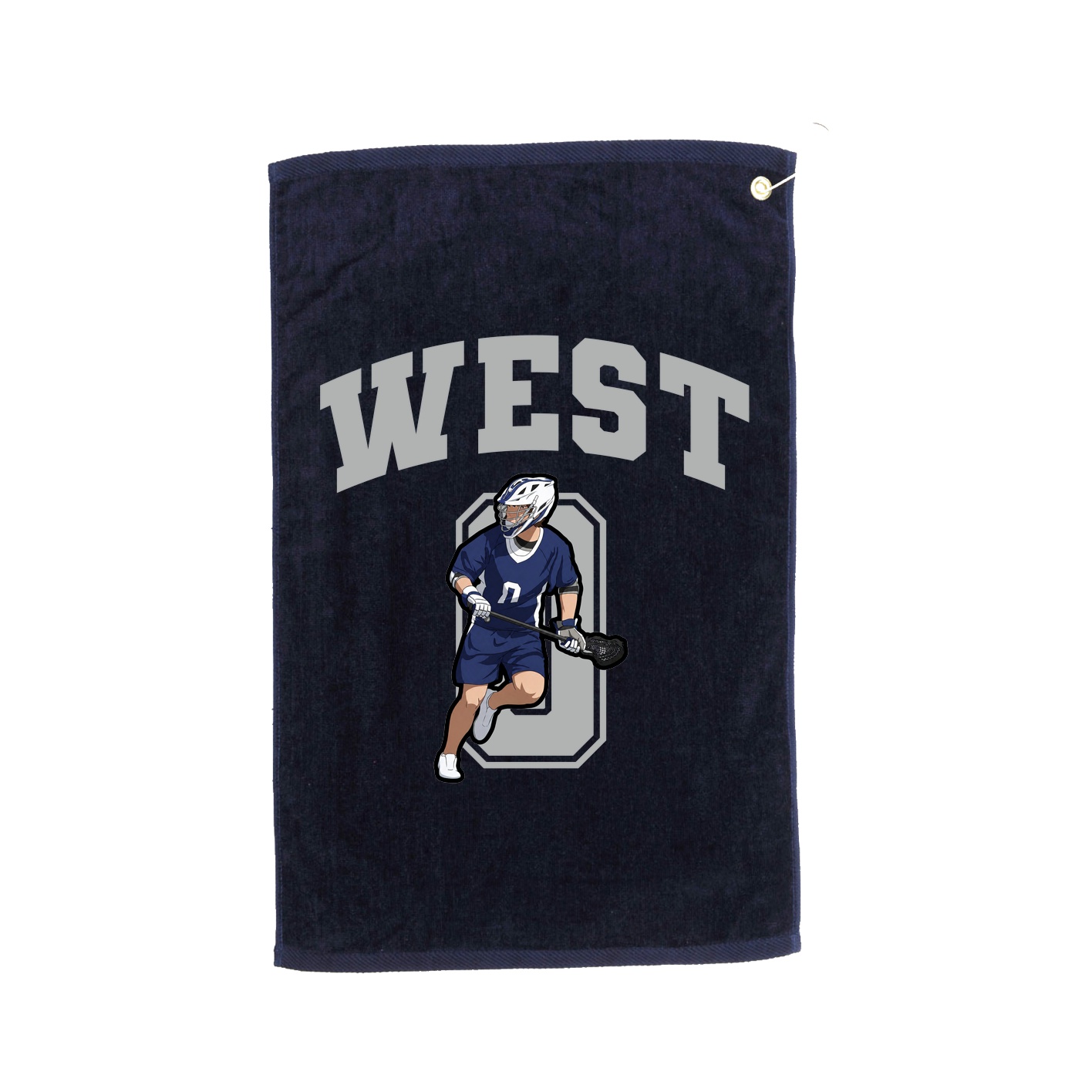 Golf Towel — Number in Navy