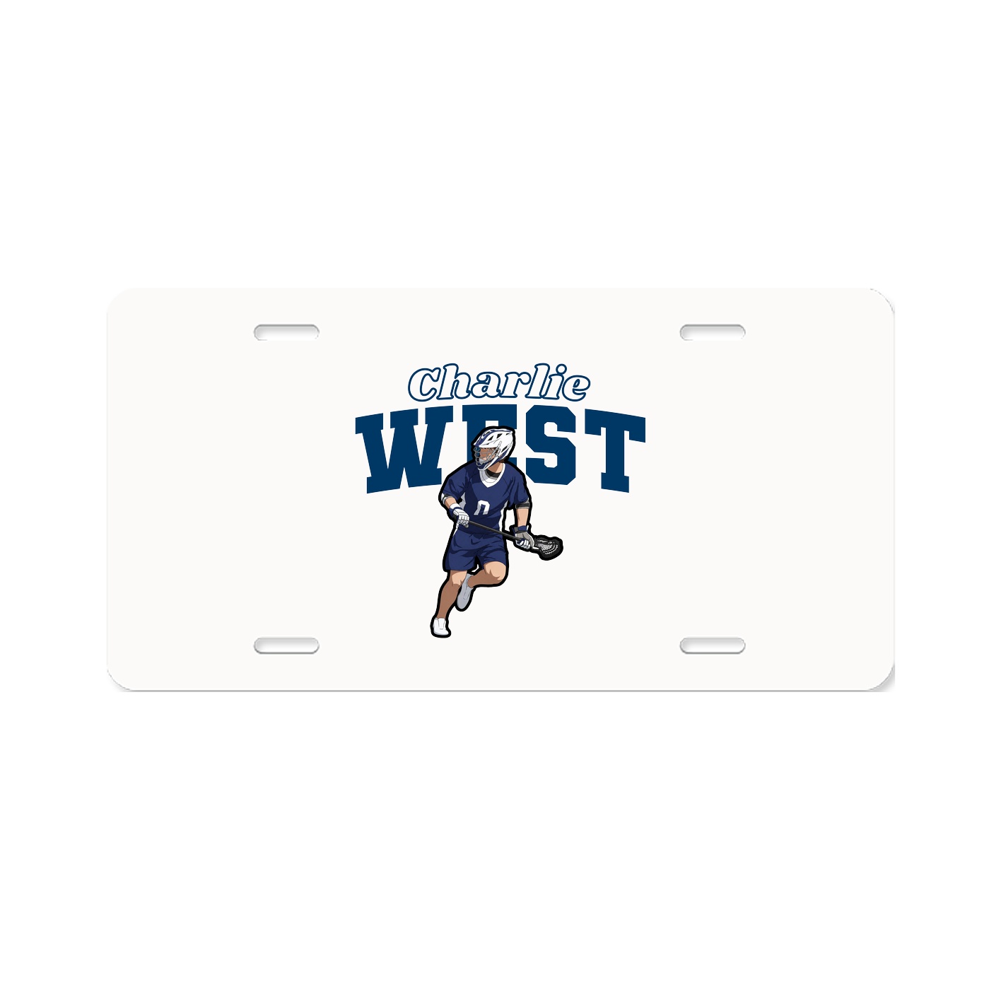 License Plate — Name Arch in Classic