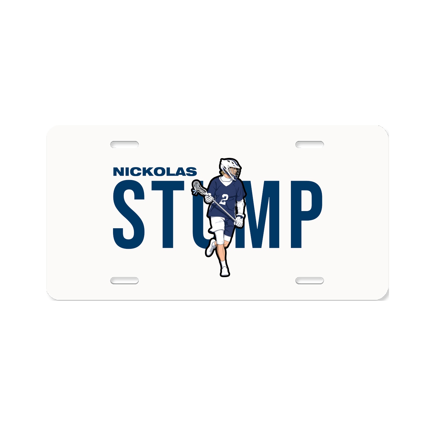 License Plate — Player Name in Classic
