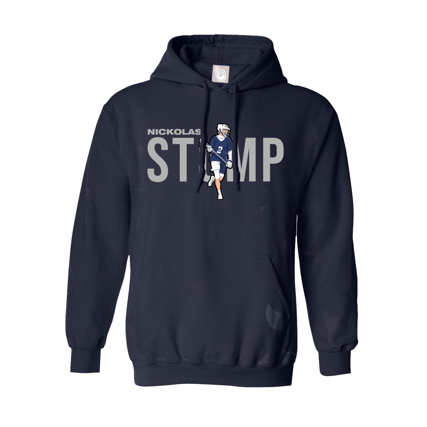 Youth Hoodie — Player Name in Navy
