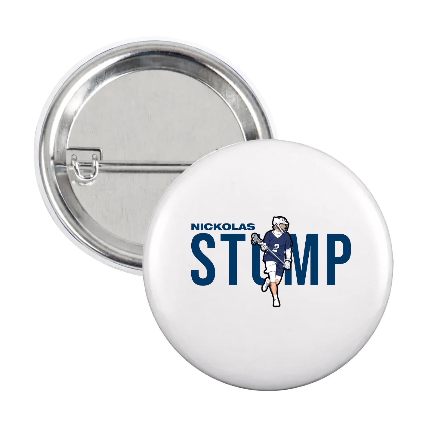 Game Day Button — Player Name in White