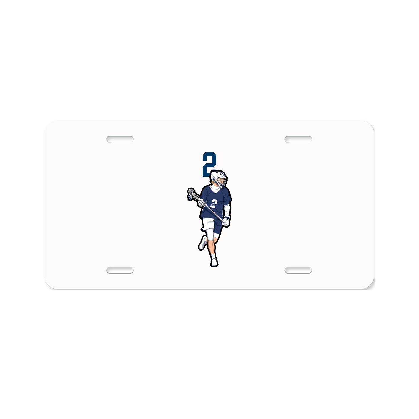 License Plate — Number Top in Classic